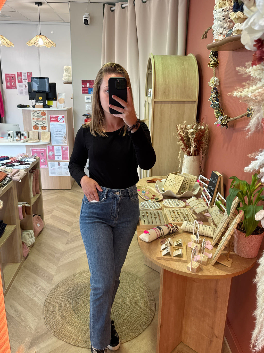 Jean Momfit Coupé – Maryline Bleu Foncé | Oraije