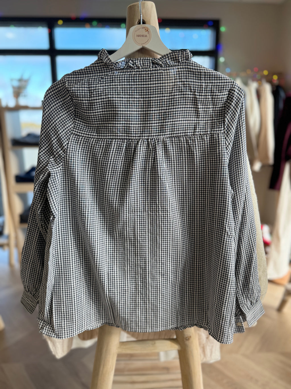 Chemise vichy marine