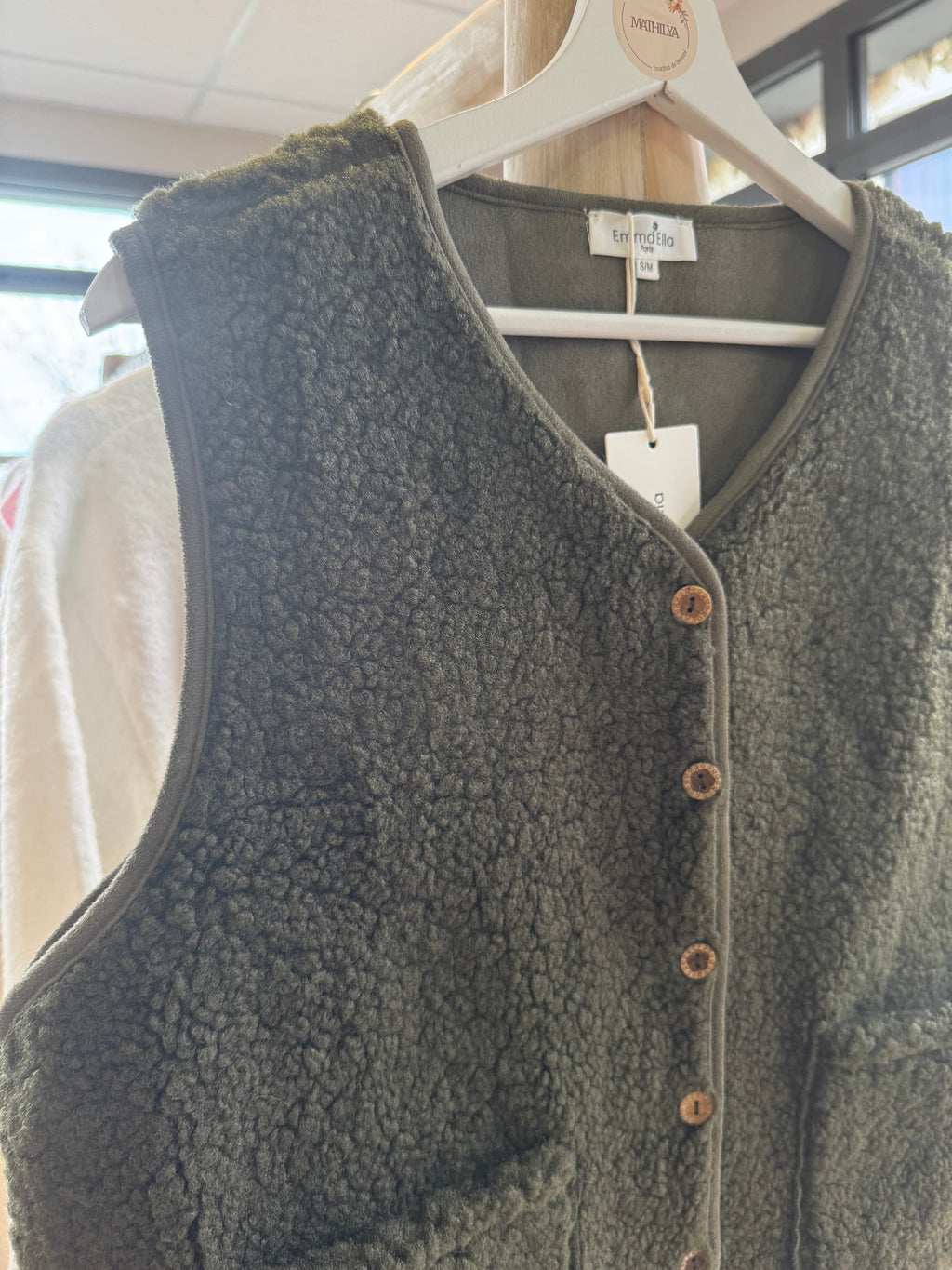 Veste sans manches kaki