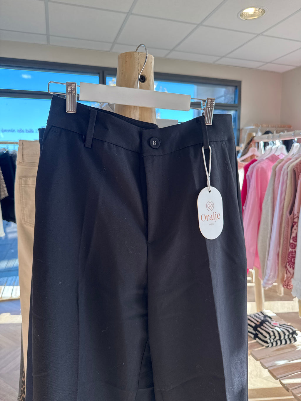 Pantalon tailleur noir oraije