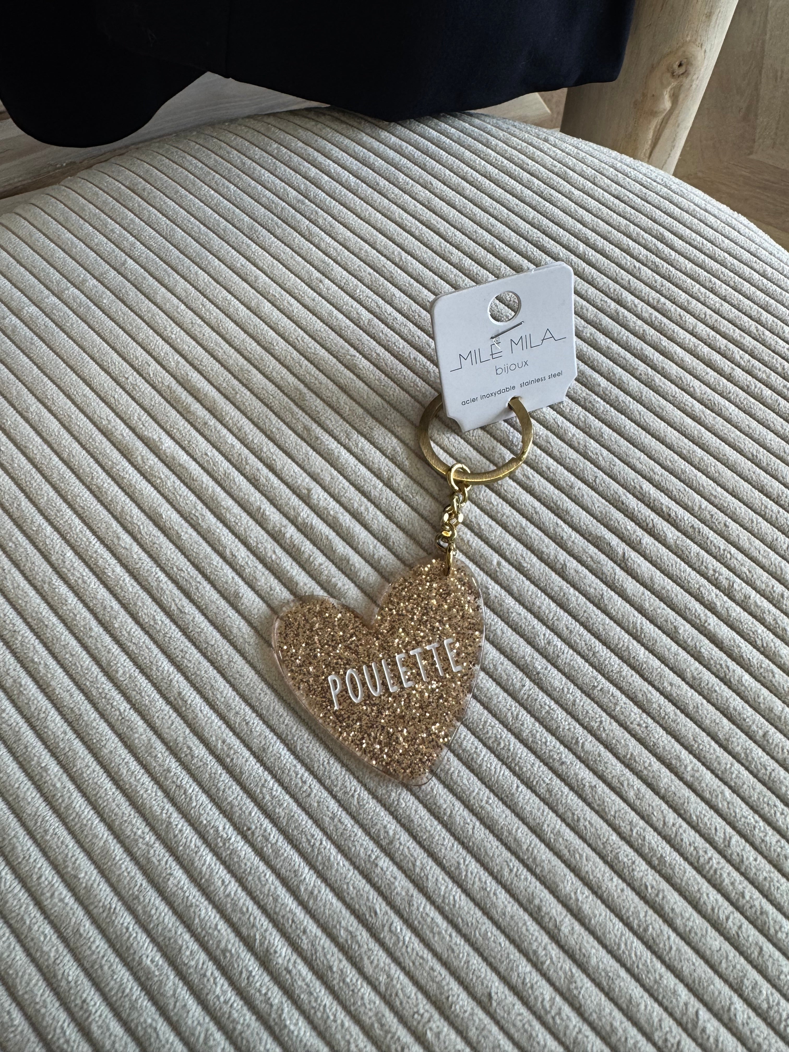 Porte clés poulette