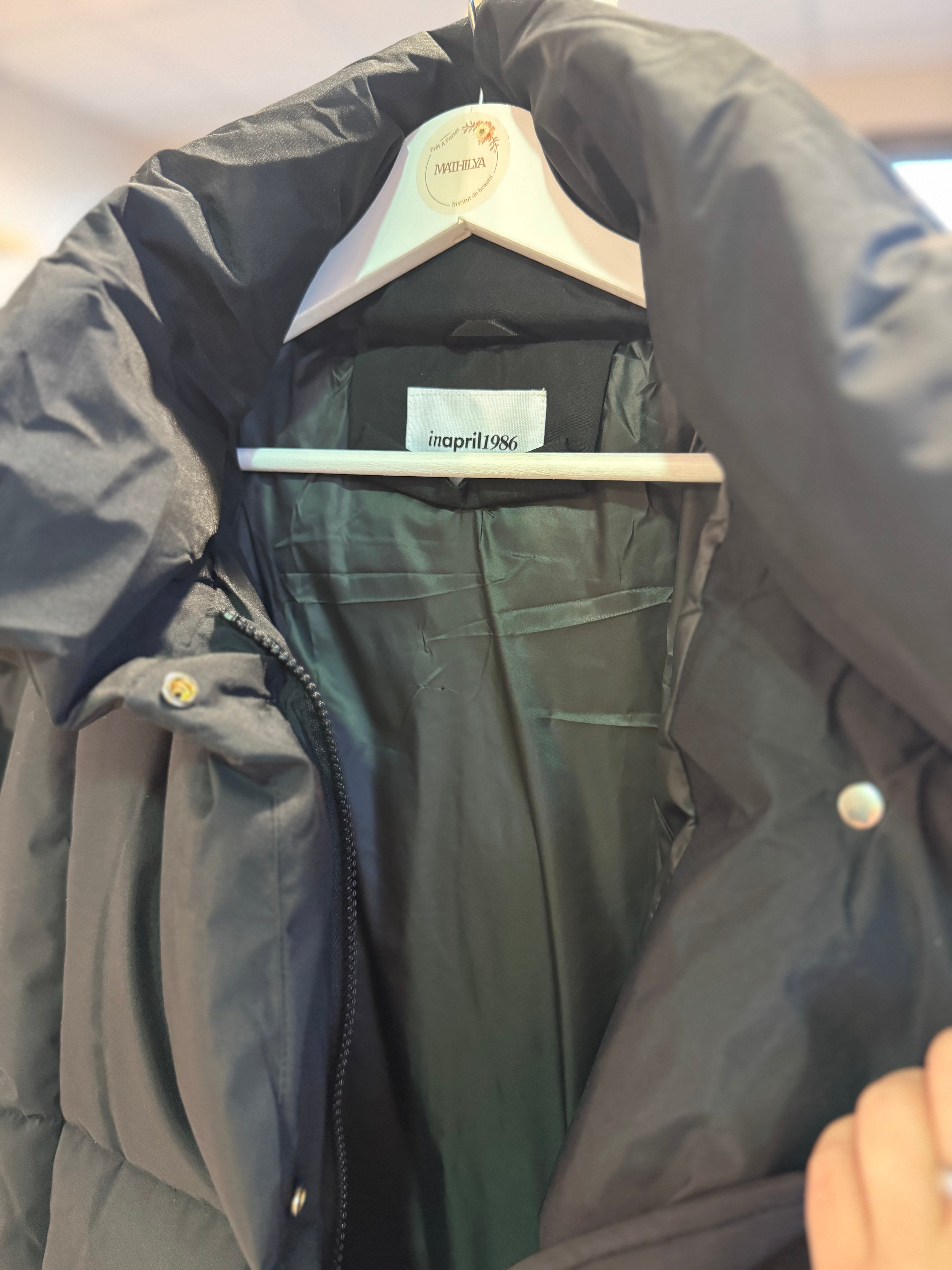 Doudoune avec ceinture