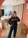 Pull gris amour