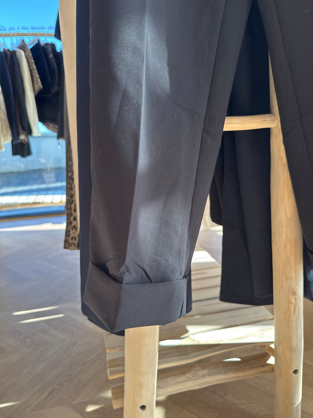 Pantalon tailleur noir oraije