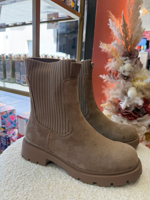 Bottines chelsea taupe