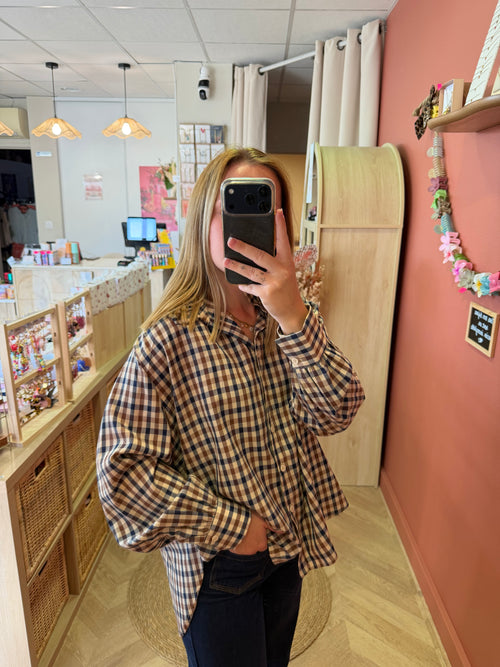 Chemise à carreaux