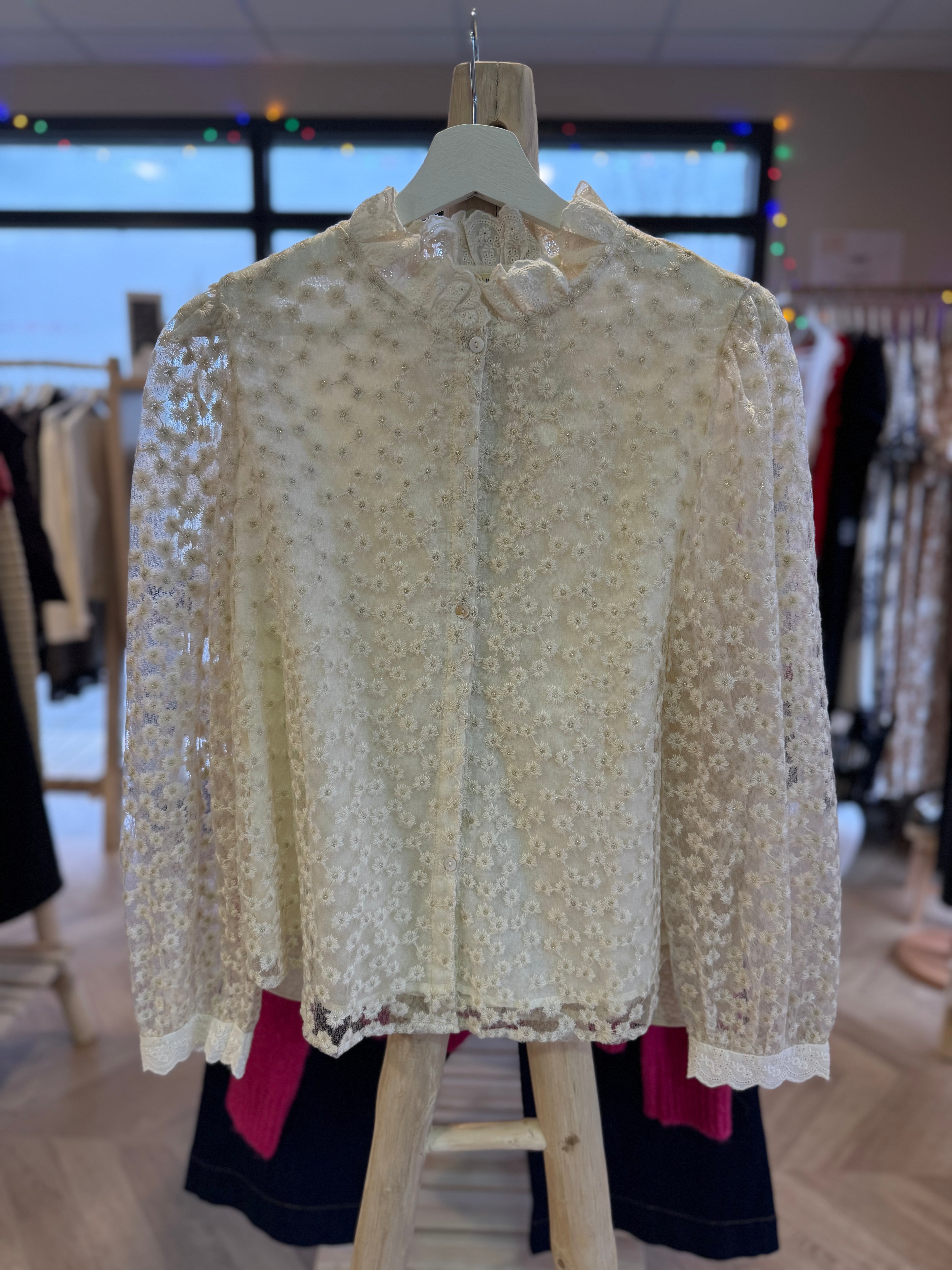 Chemise motifs fleurs