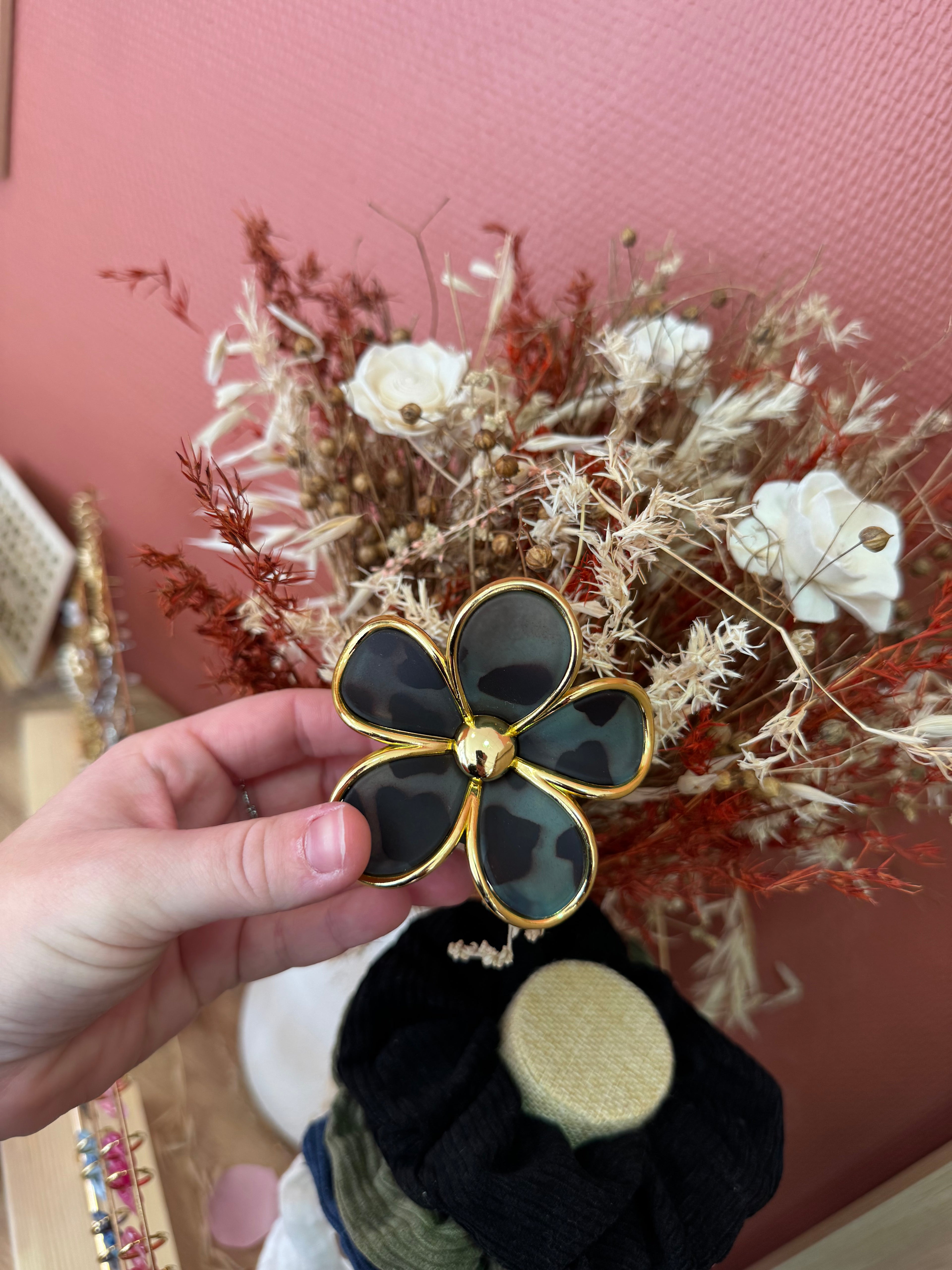 Pince à cheveux fleur