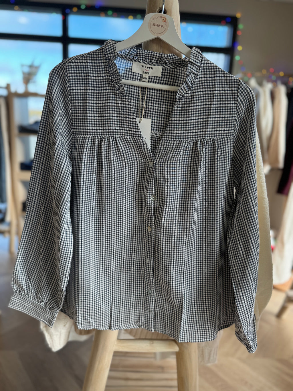 Chemise vichy marine