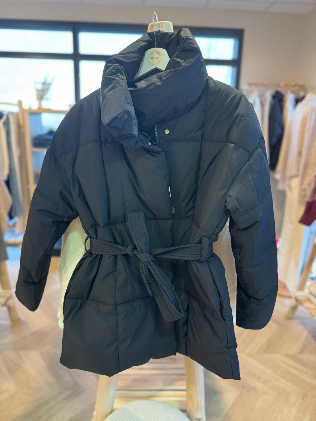 Doudoune avec ceinture