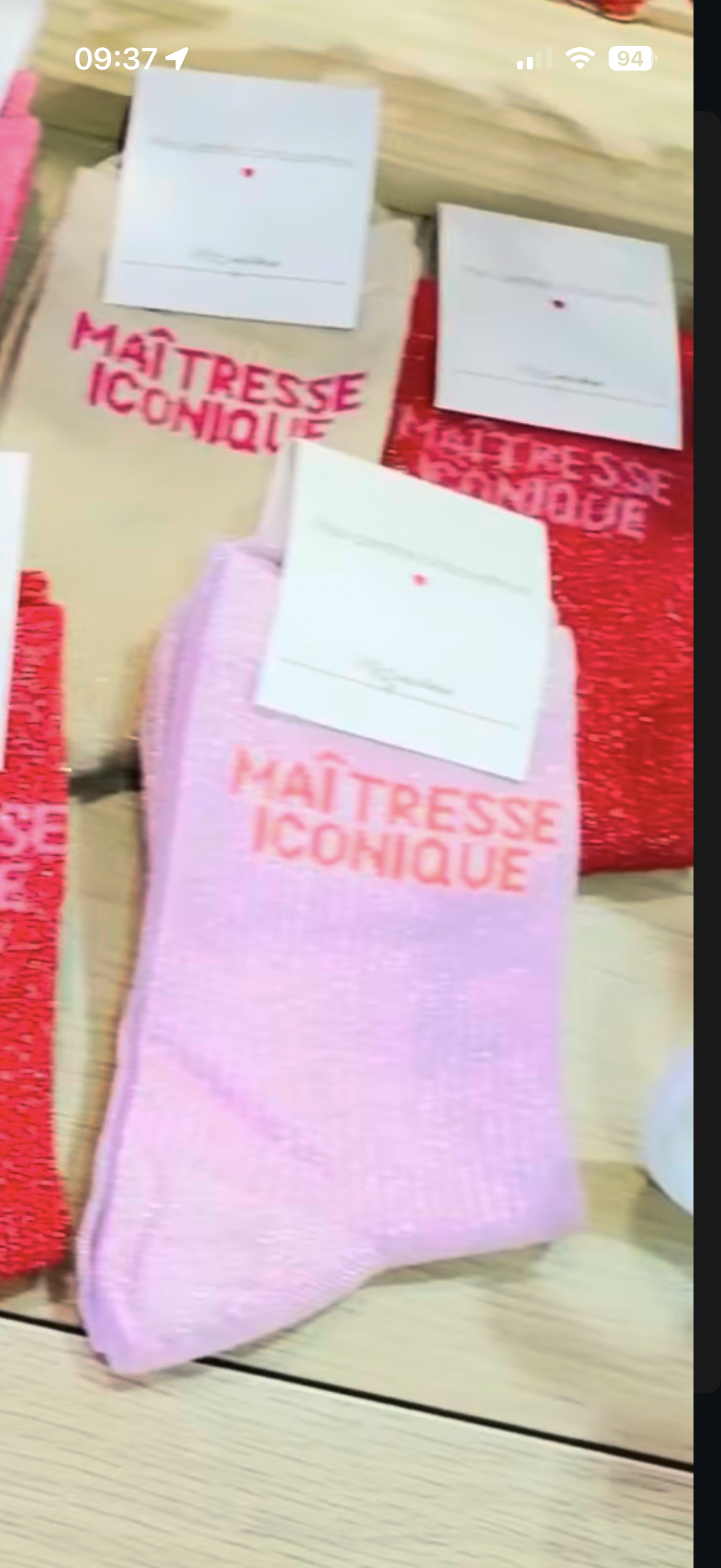 Chaussettes maîtresse iconique