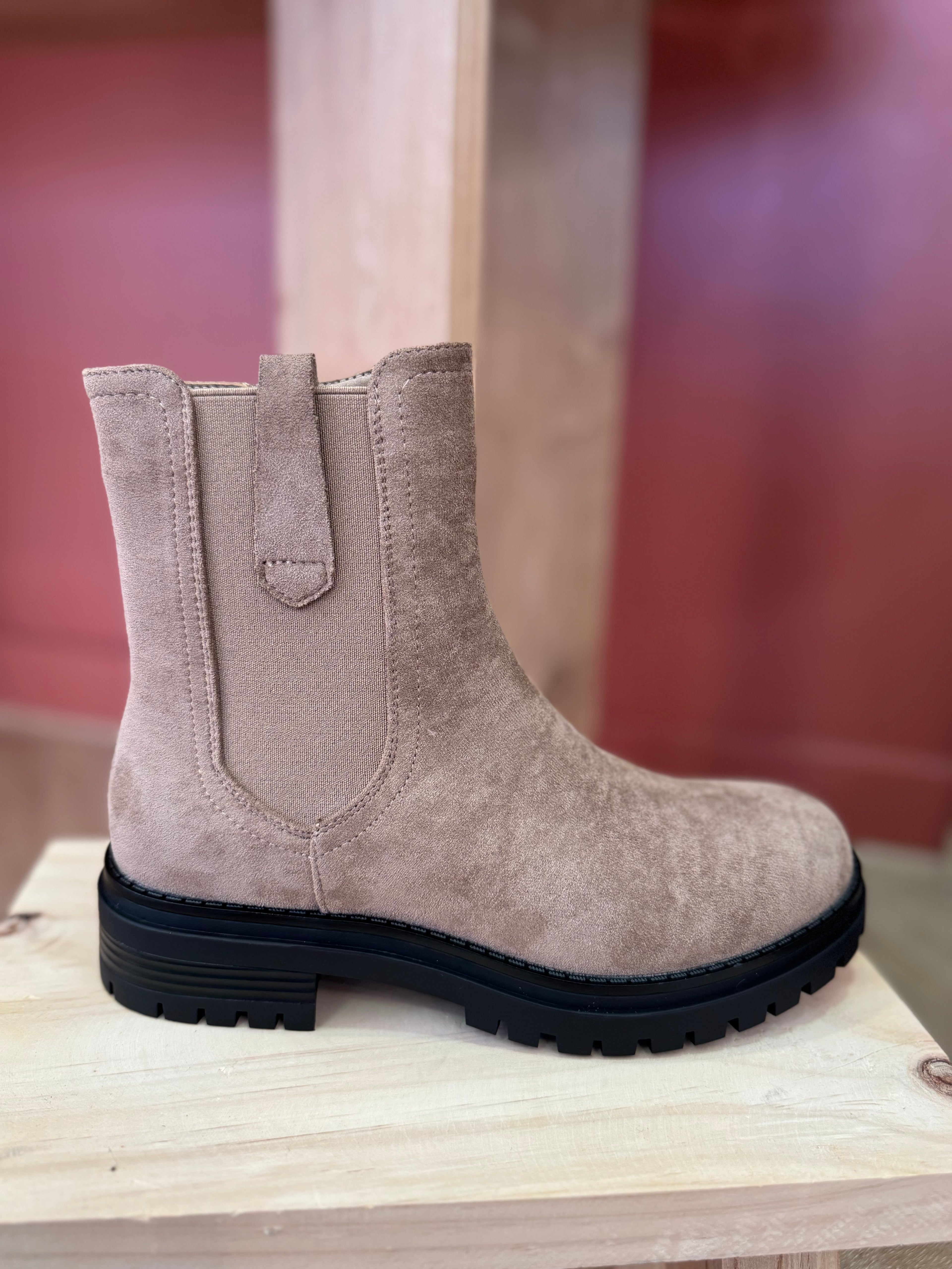 Bottines beige