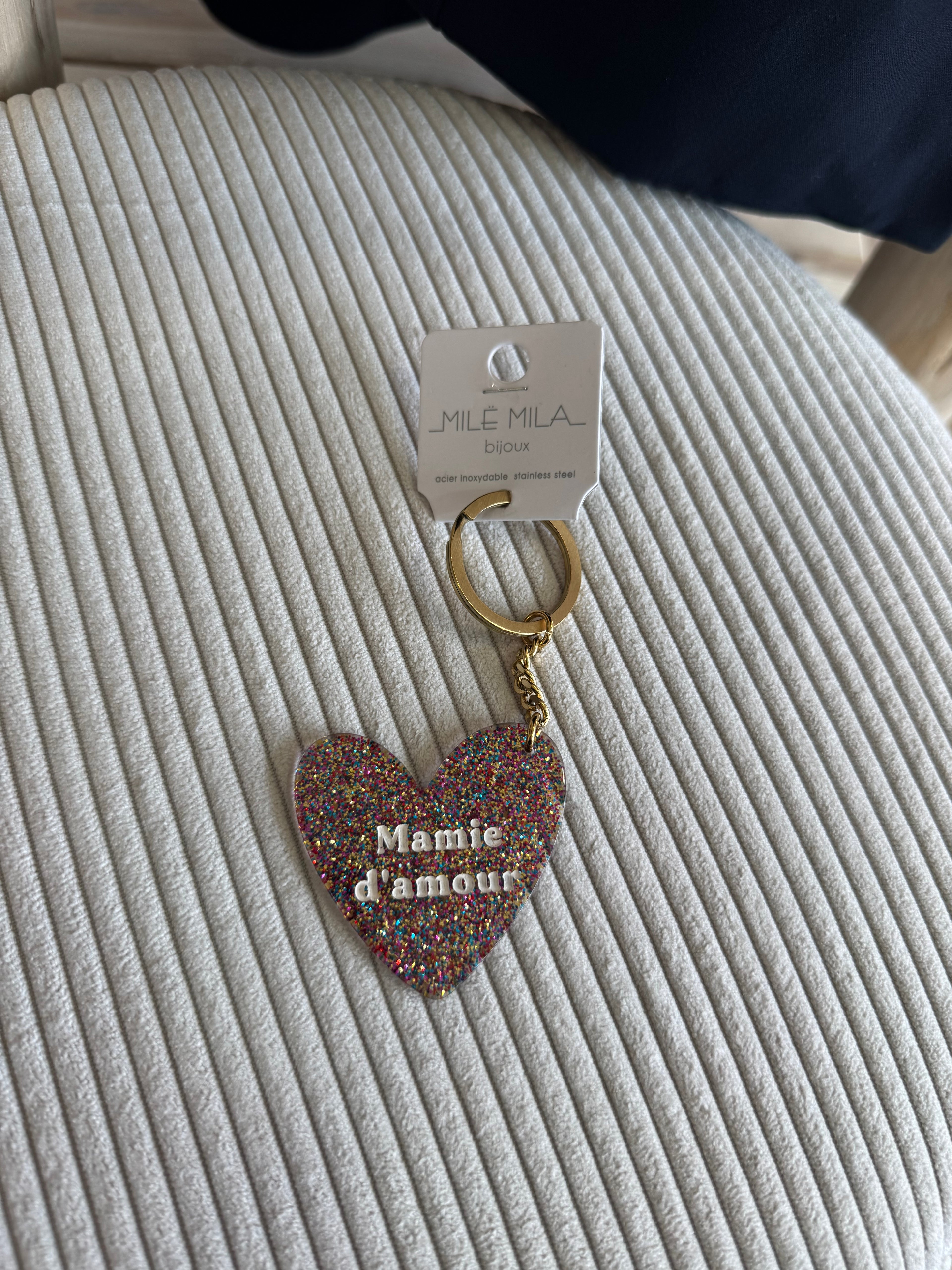 Porte clés mamie d’amour