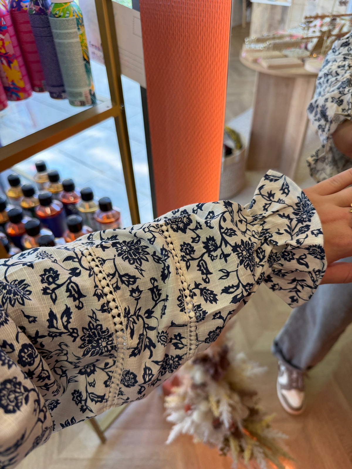 Chemise à imprimé fleuri