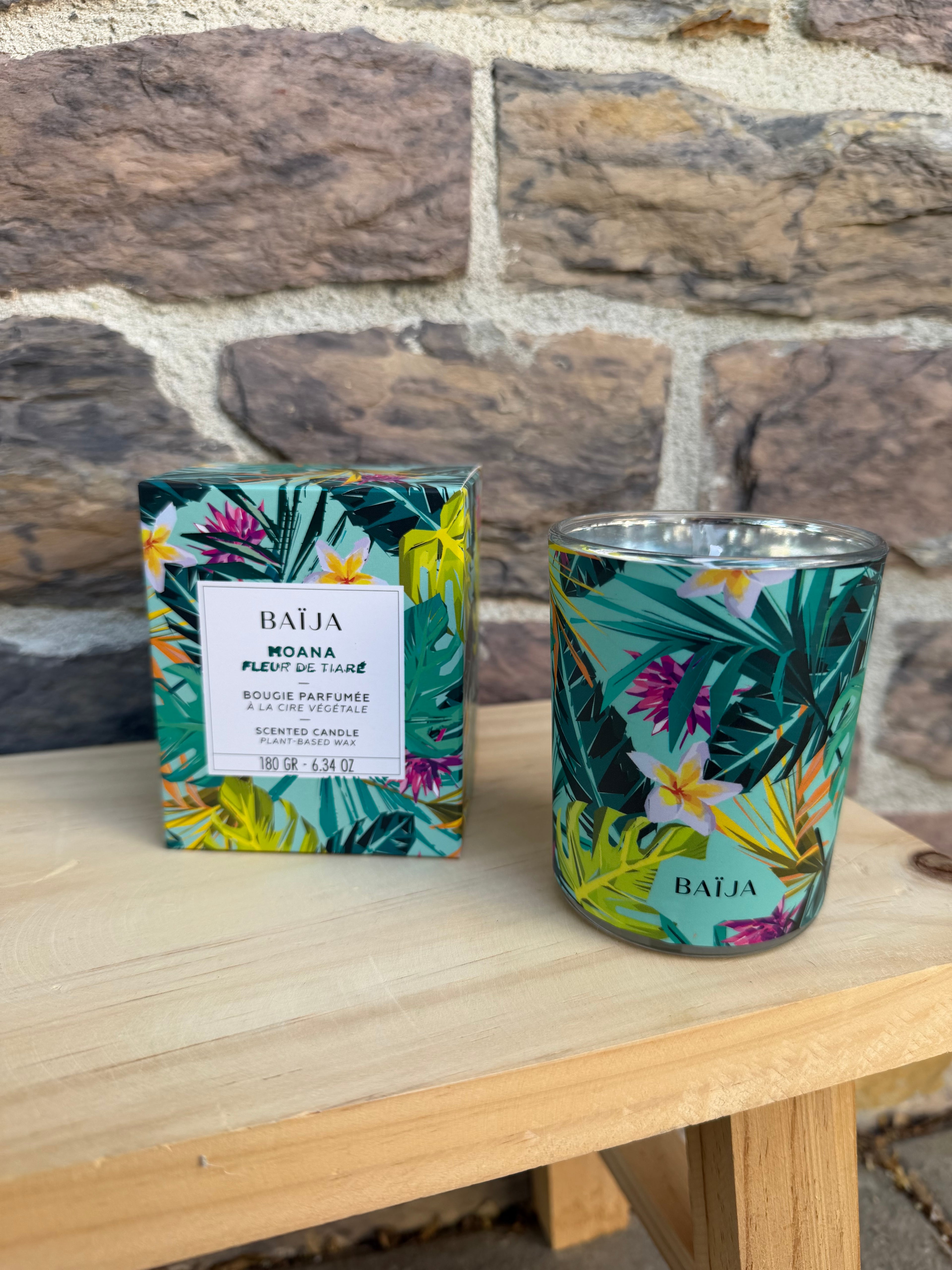 Bougie fleur de tiaré Baïja