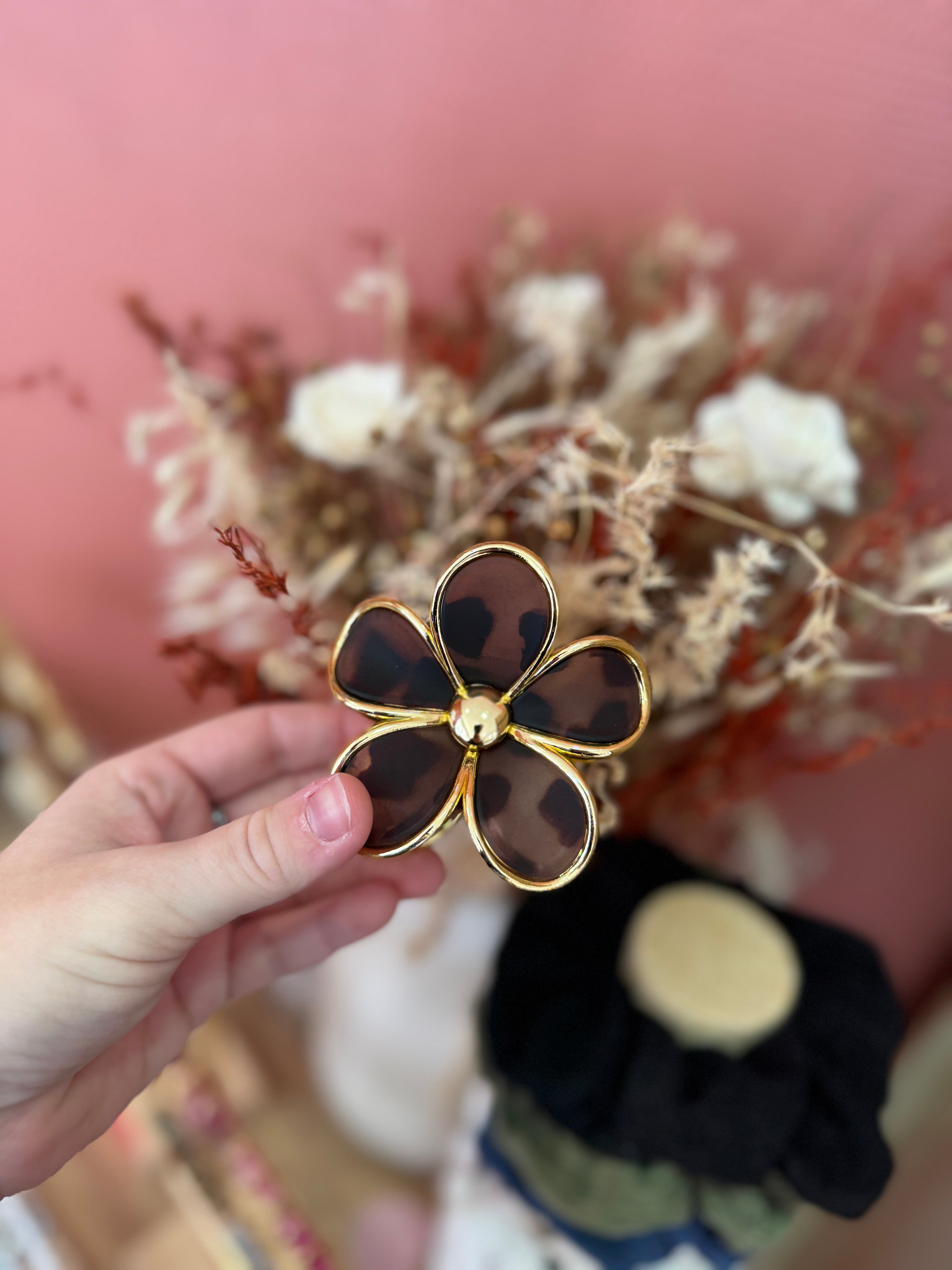 Pince à cheveux fleur