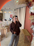 Chemise marron