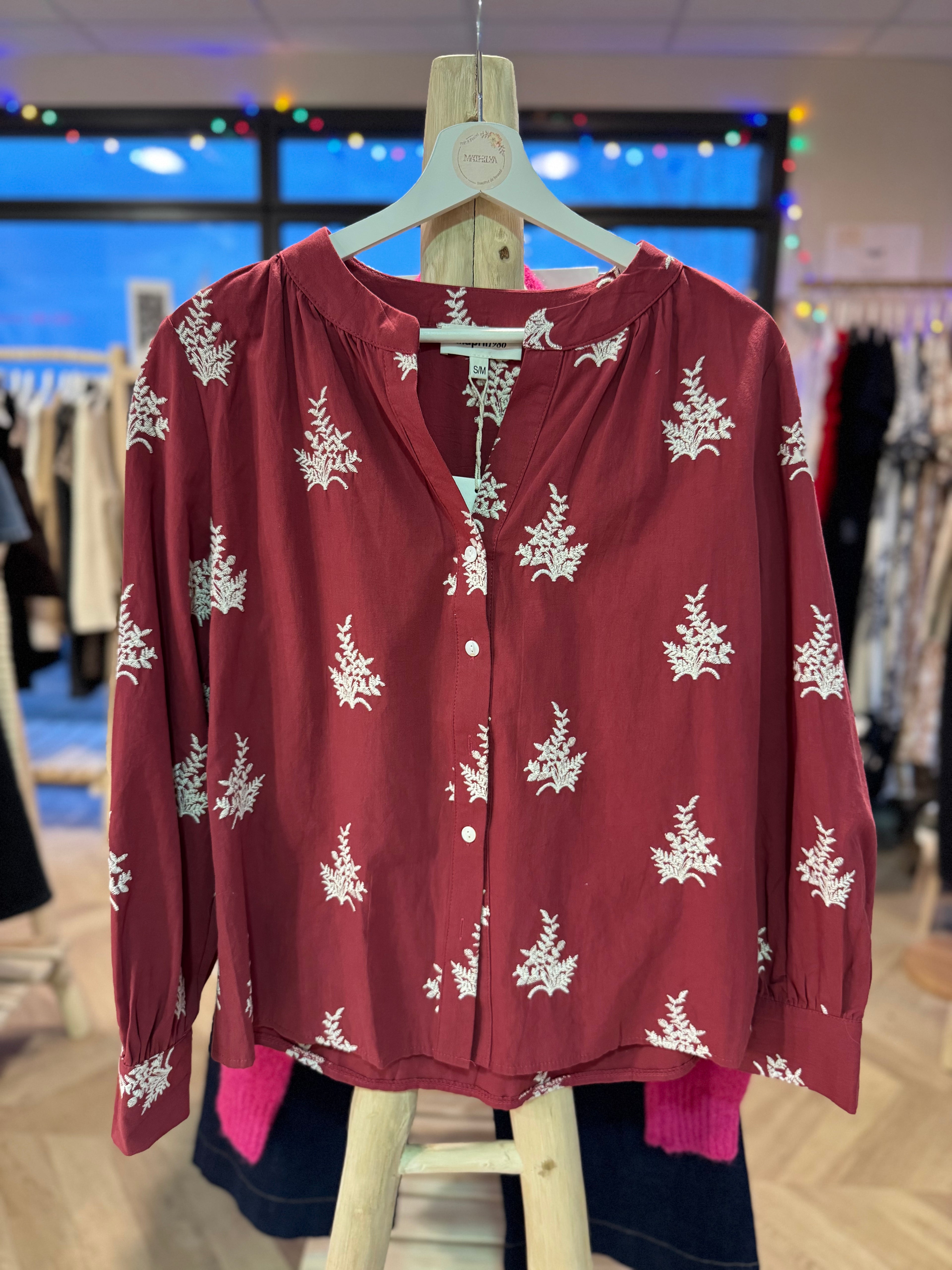 Chemisier terracotta