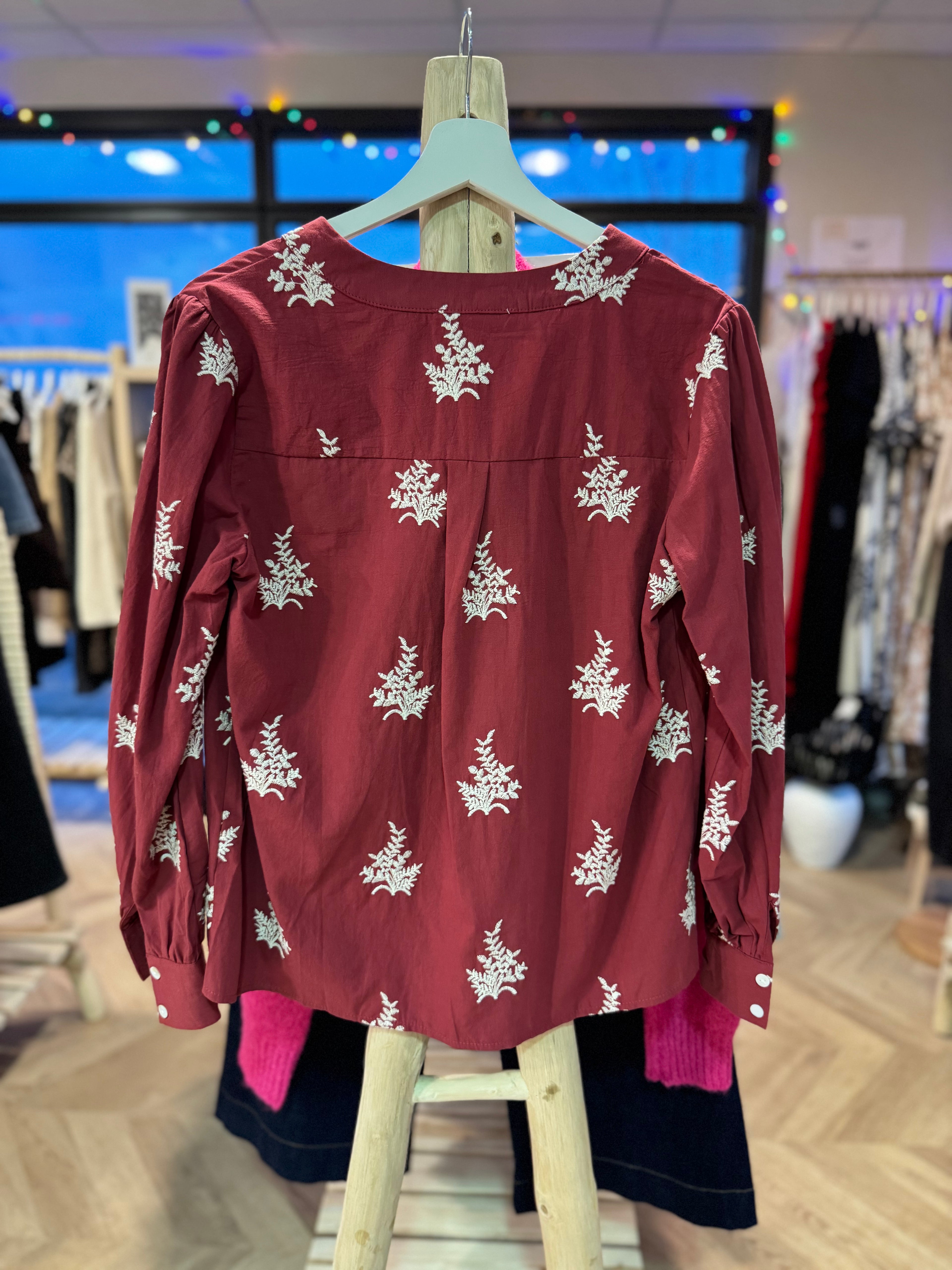 Chemisier terracotta