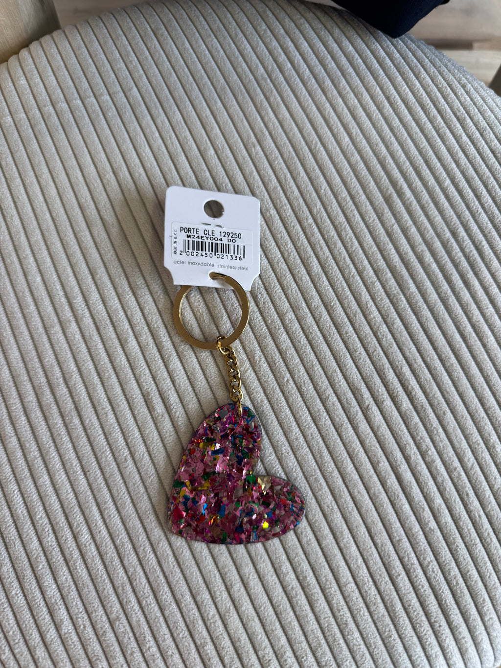 Porte clés la vie en rose