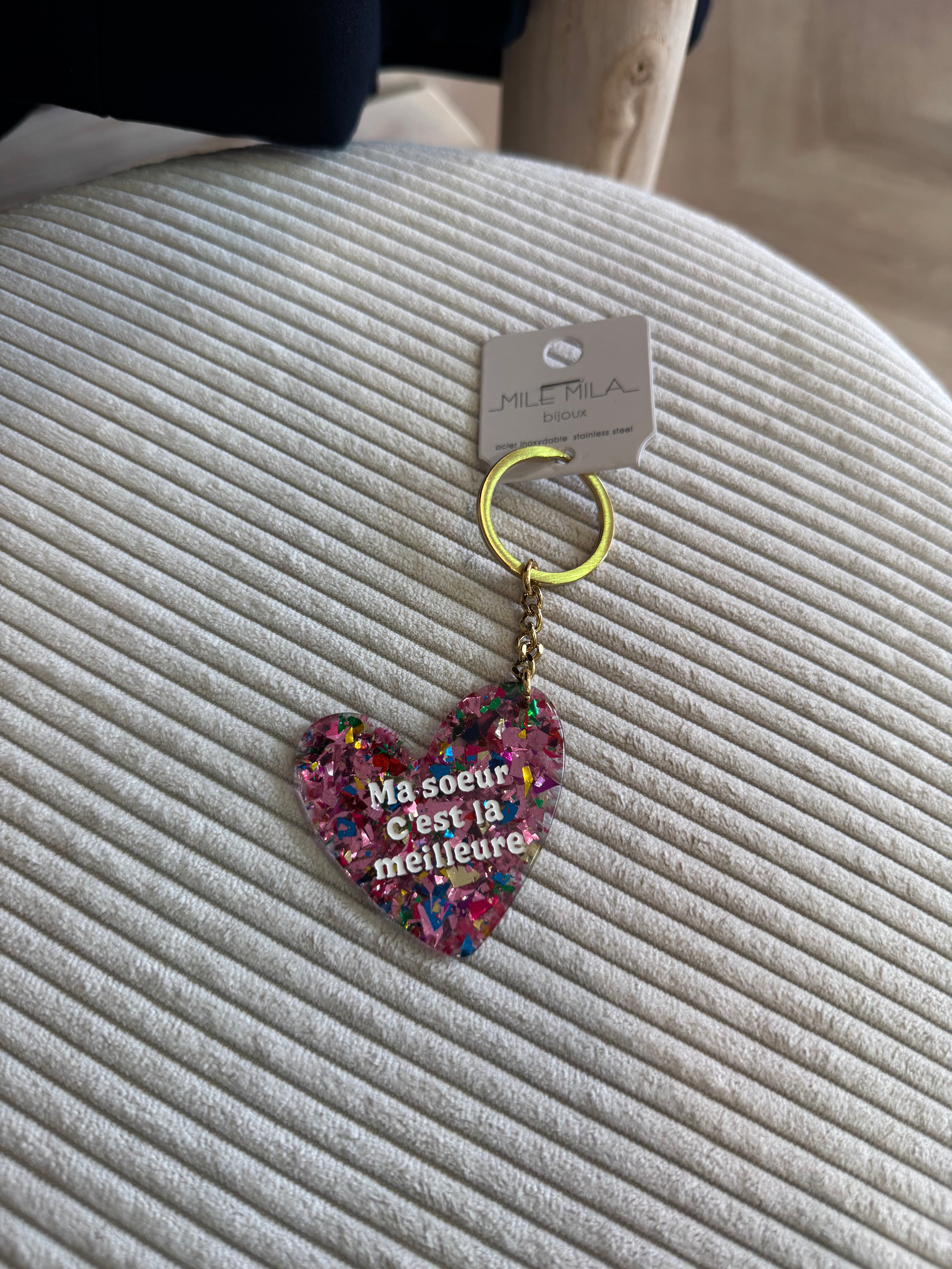 Porte clés ma sœur c’est la meilleure