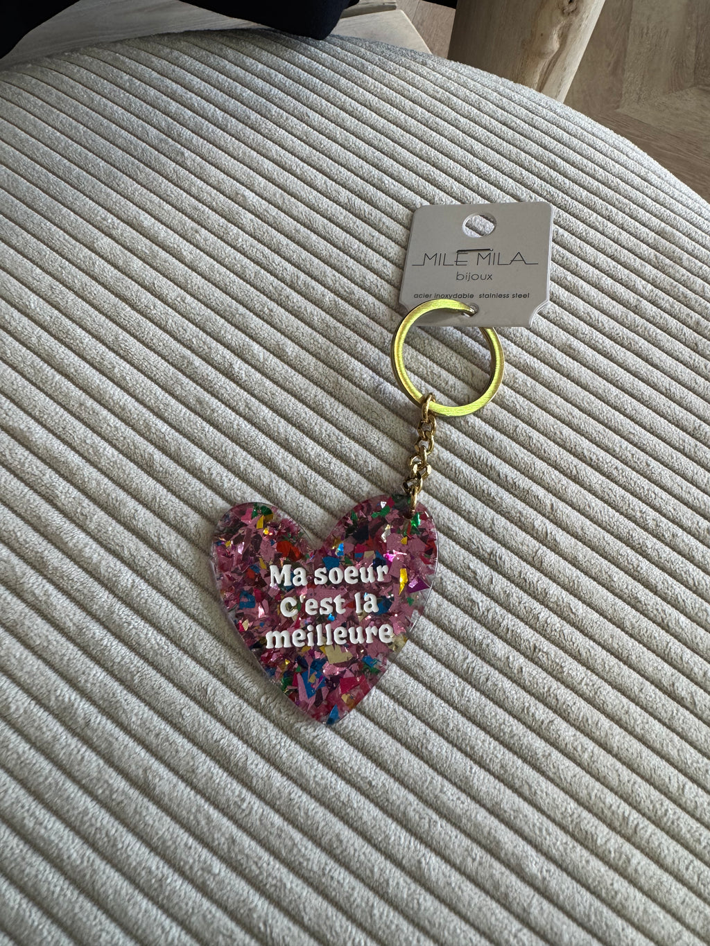 Porte clés ma sœur c’est la meilleure