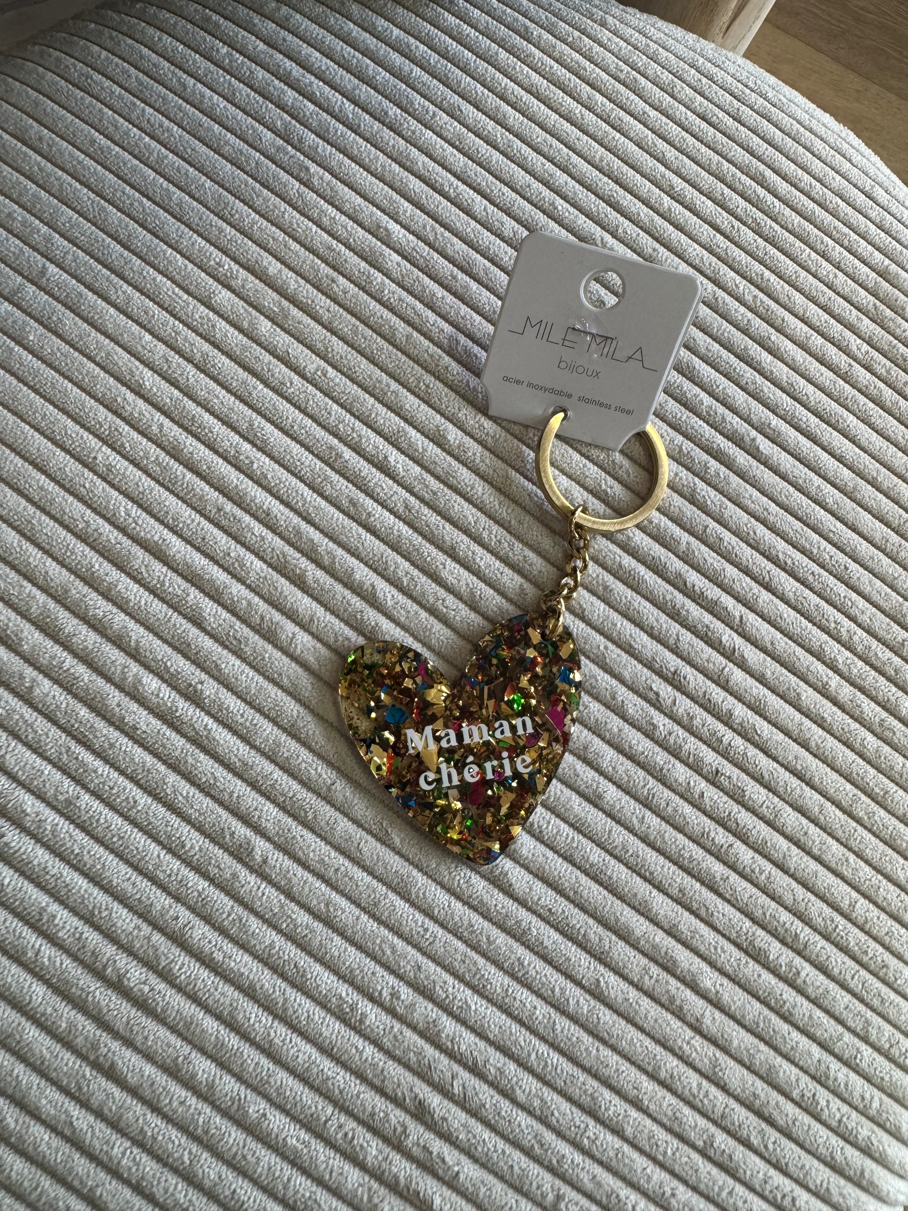 Porte clés maman chérie