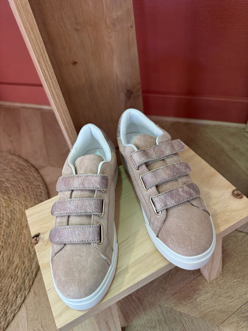 Baskets beige rosé