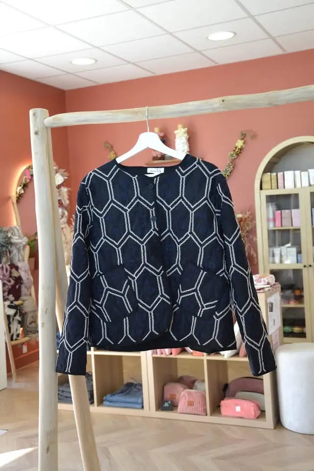 Veste matelassée à motifs