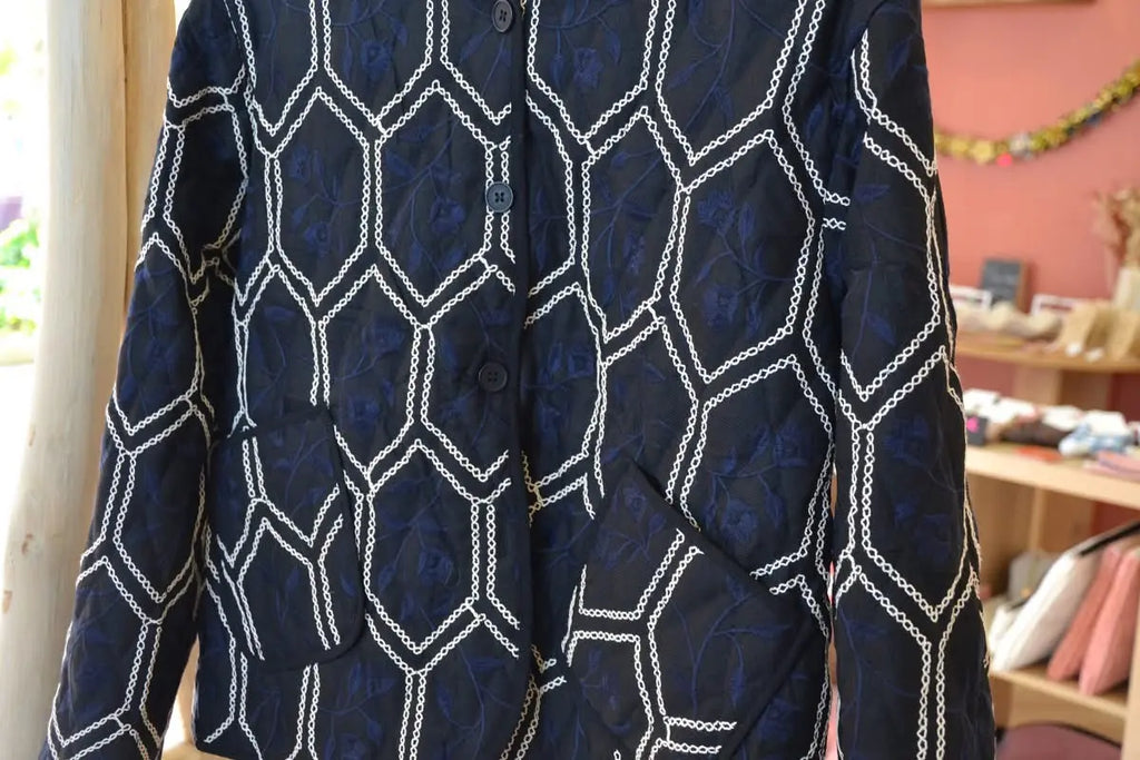 Veste matelassée à motifs