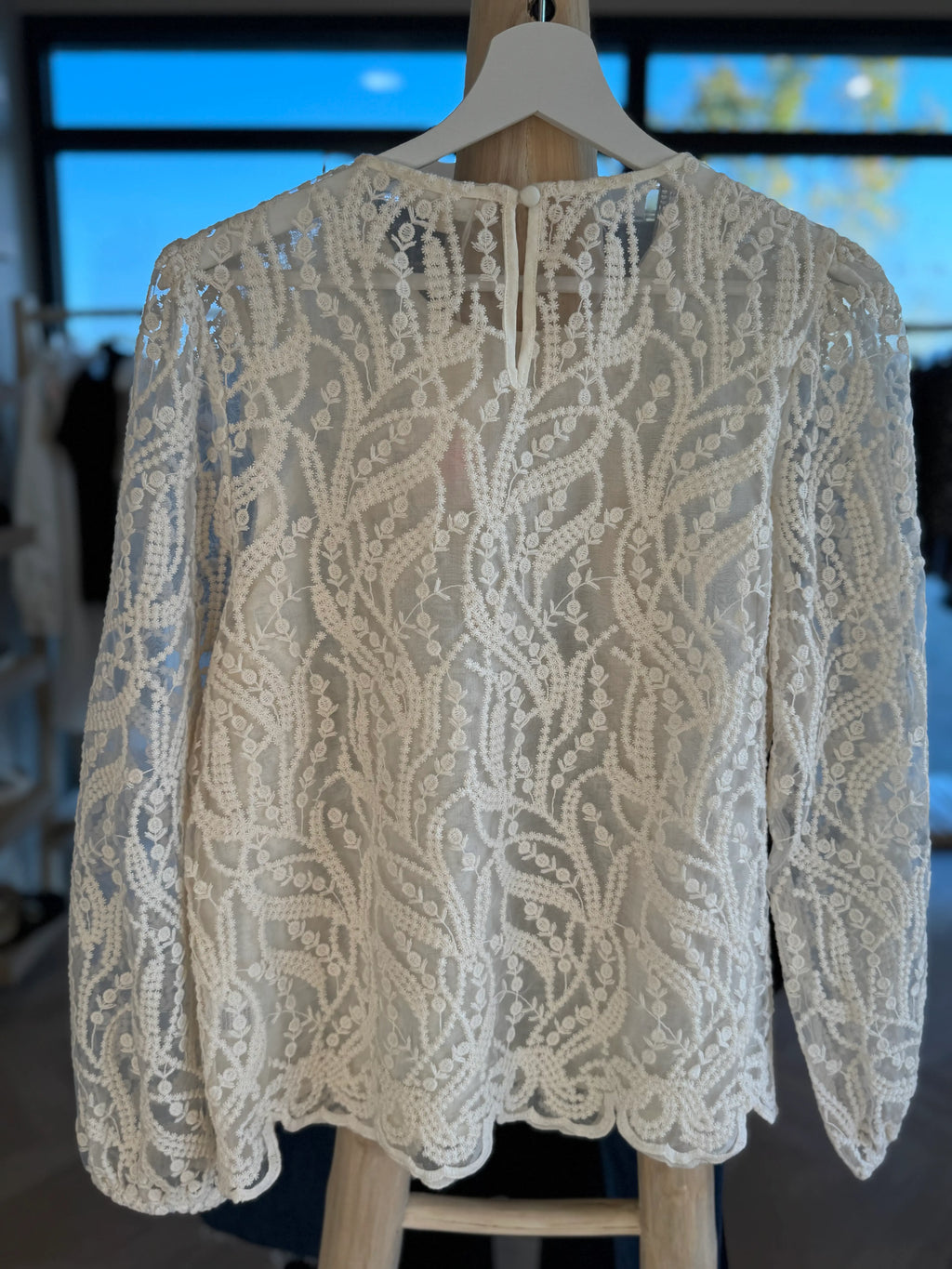 Blouse à dentelle