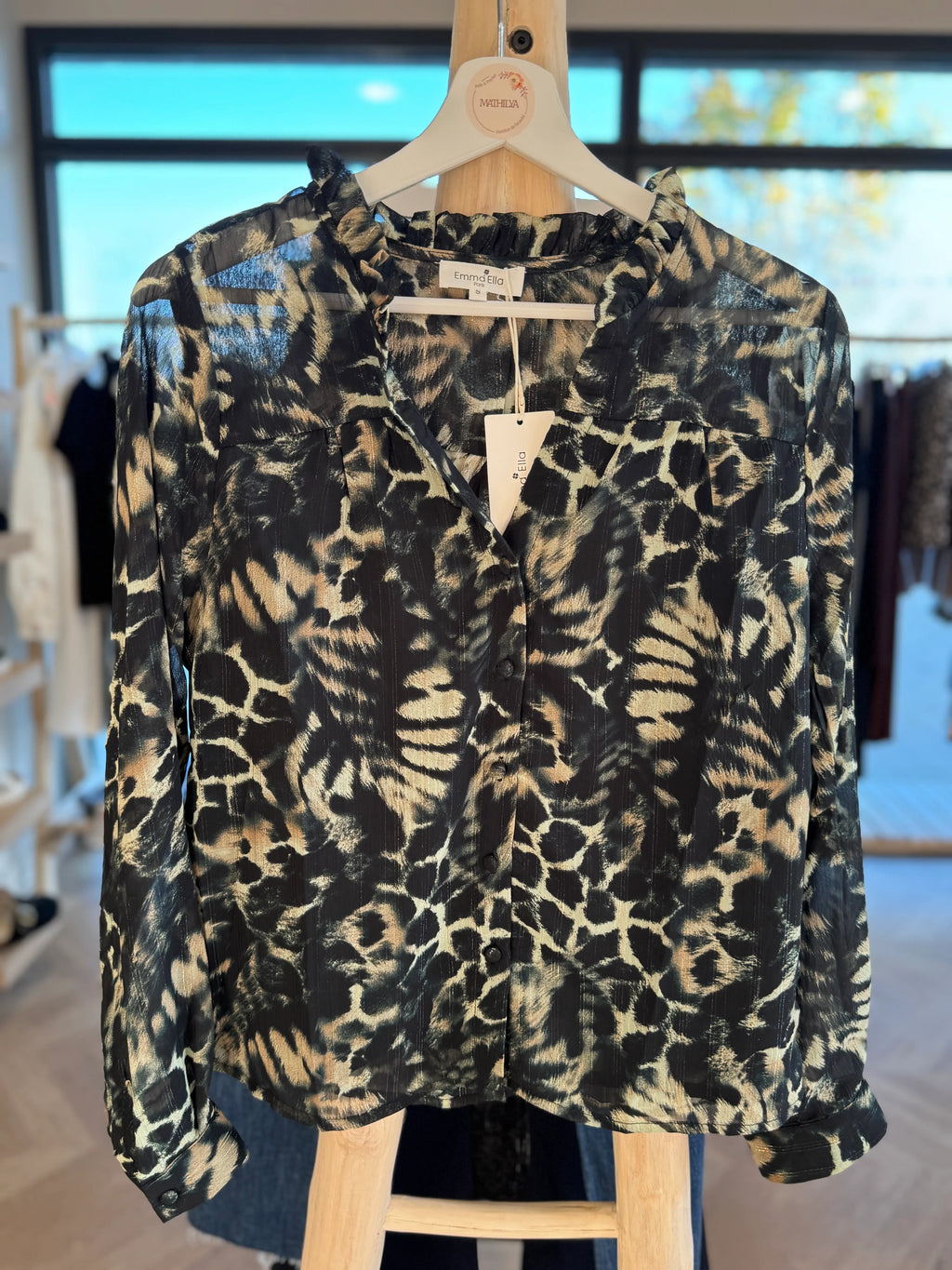 Chemise fluide imprimé sauvage