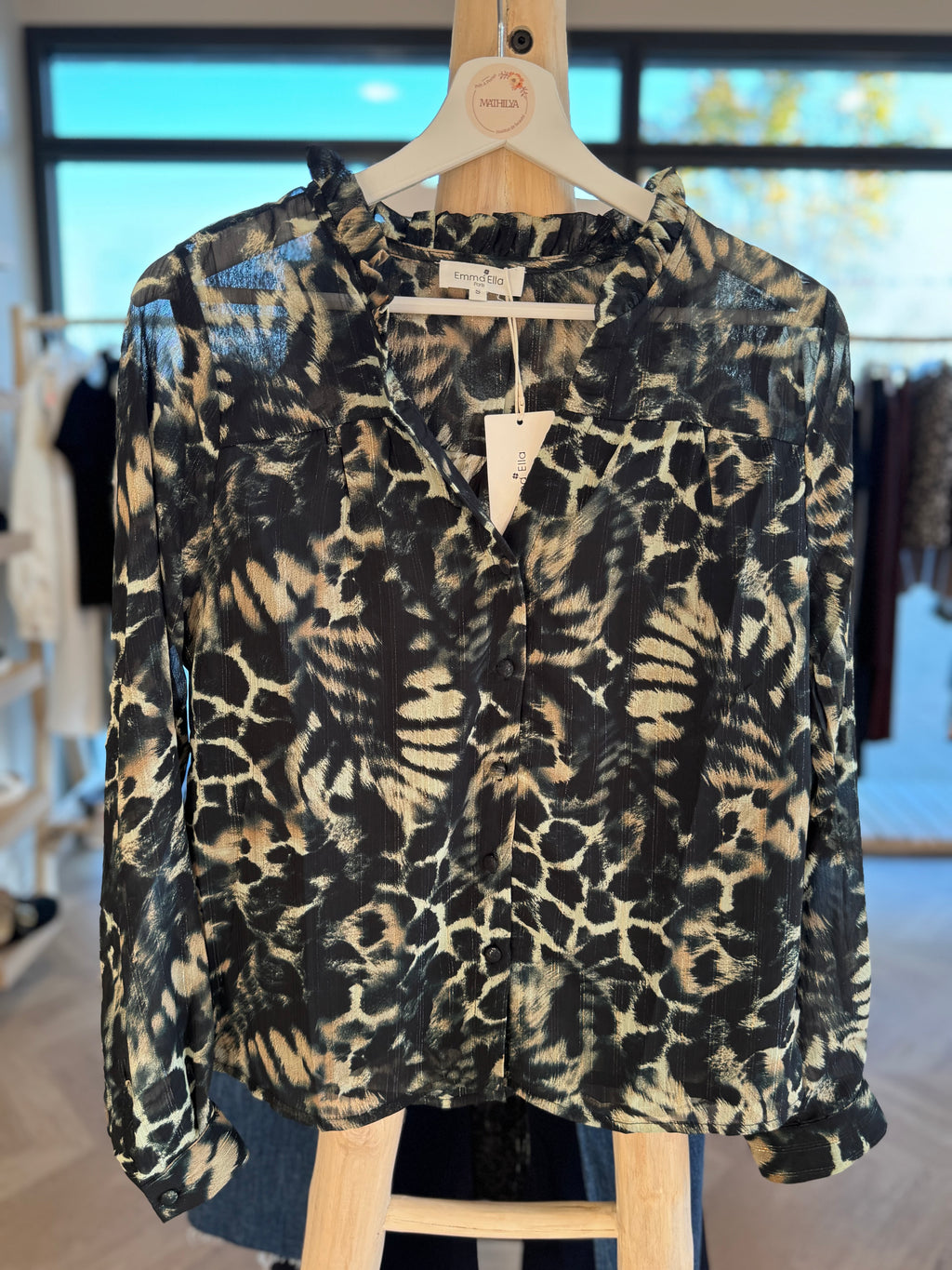 Chemise fluide imprimé sauvage