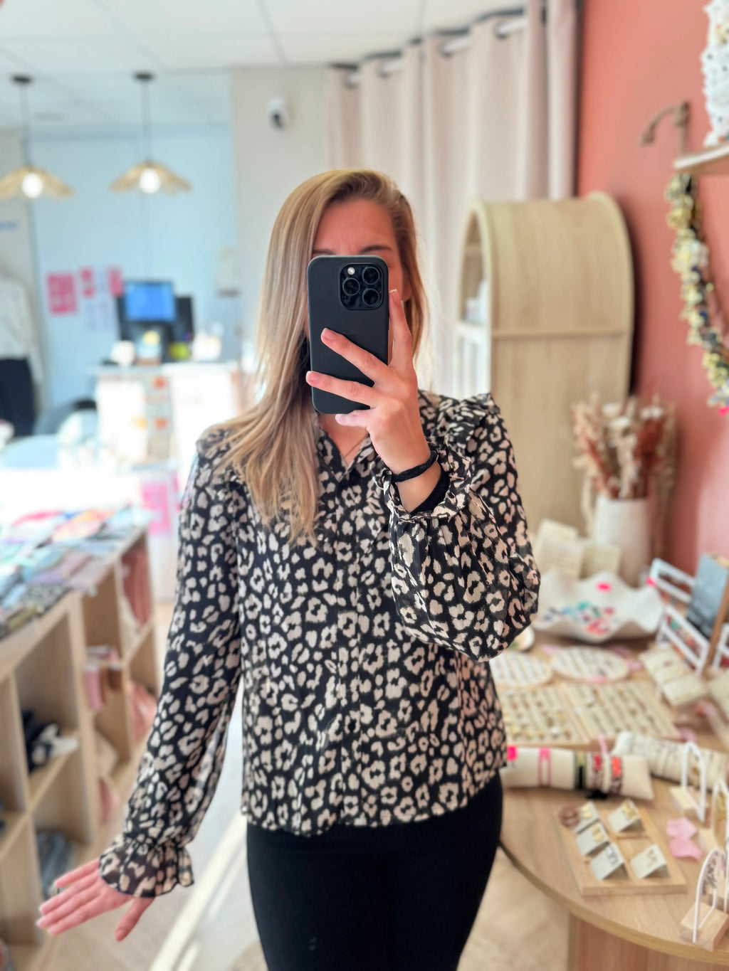 Blouse imprimé sauvage