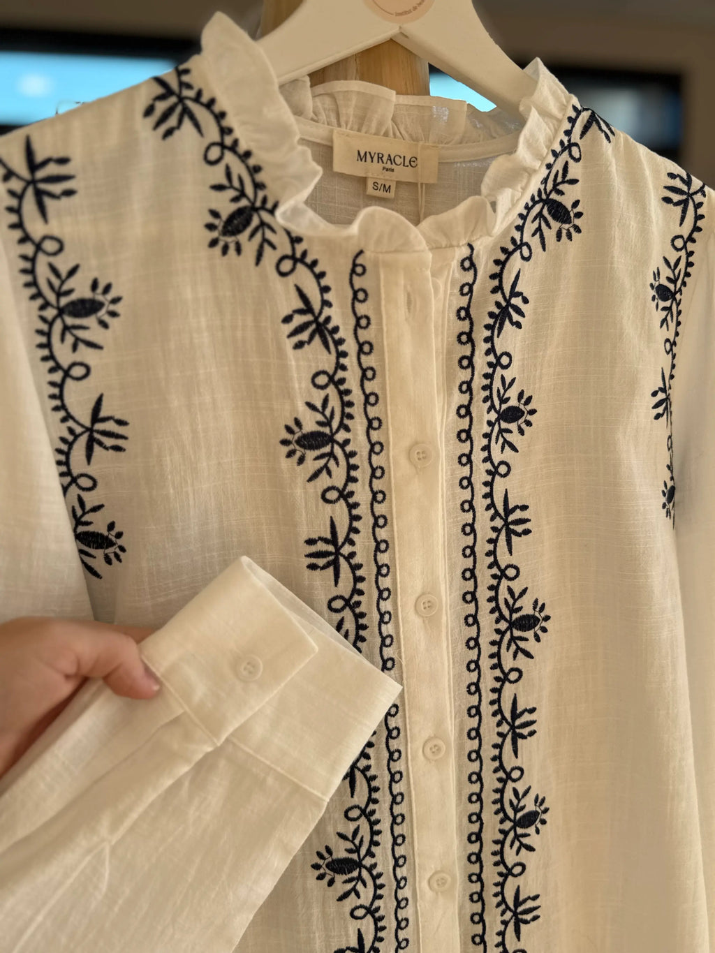 Blouse bohème brodée