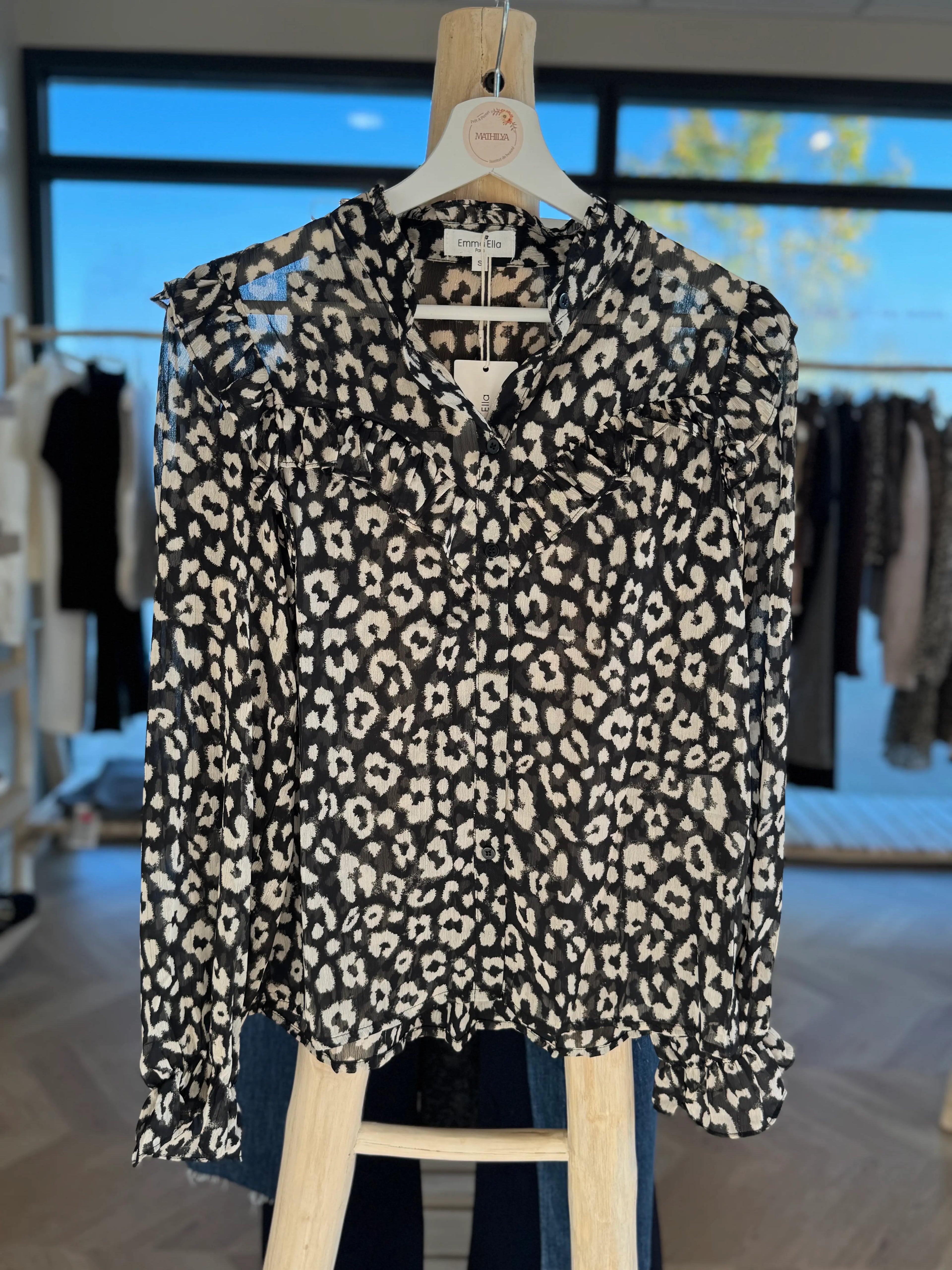 Blouse imprimé sauvage