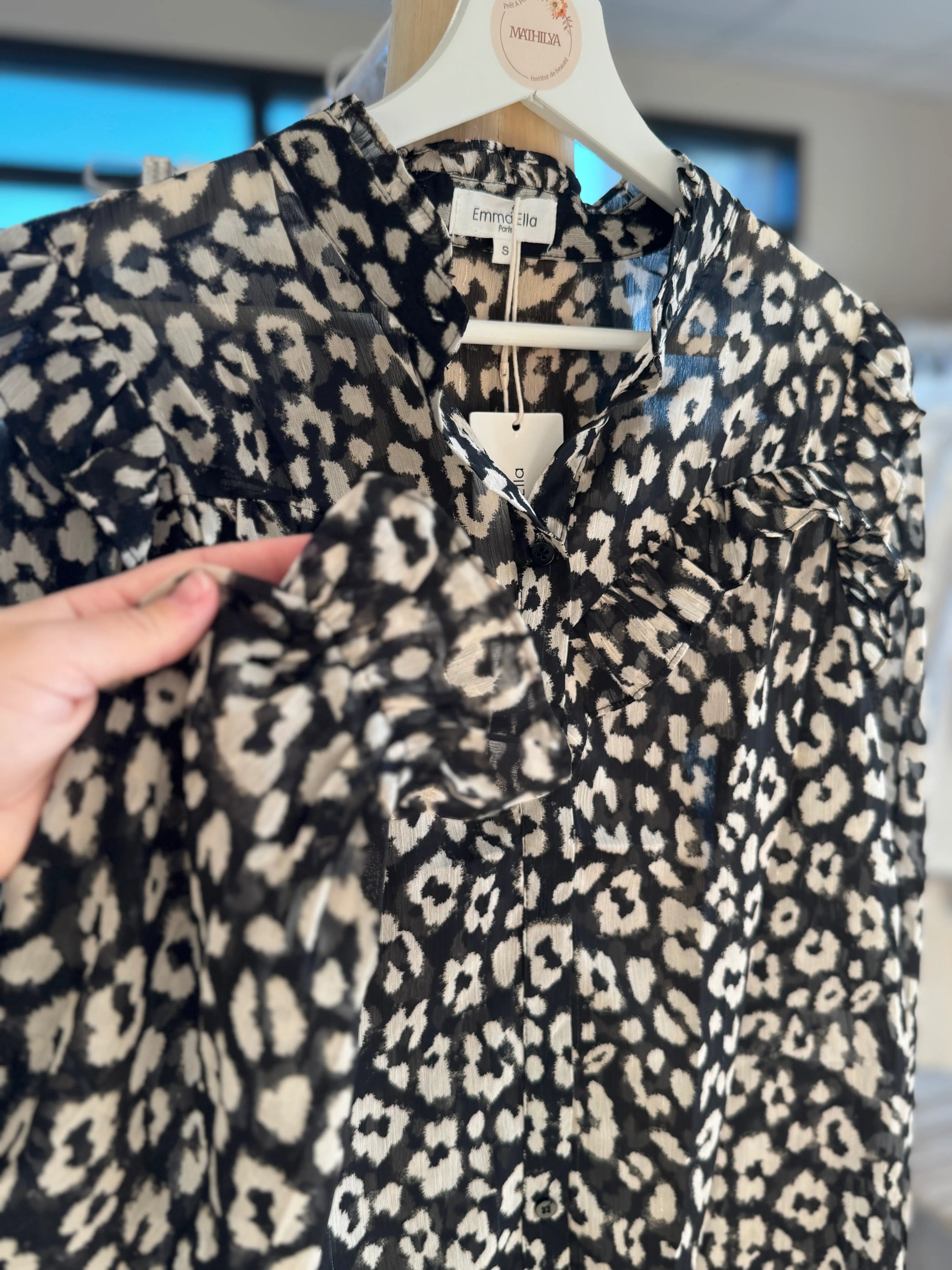Blouse imprimé sauvage