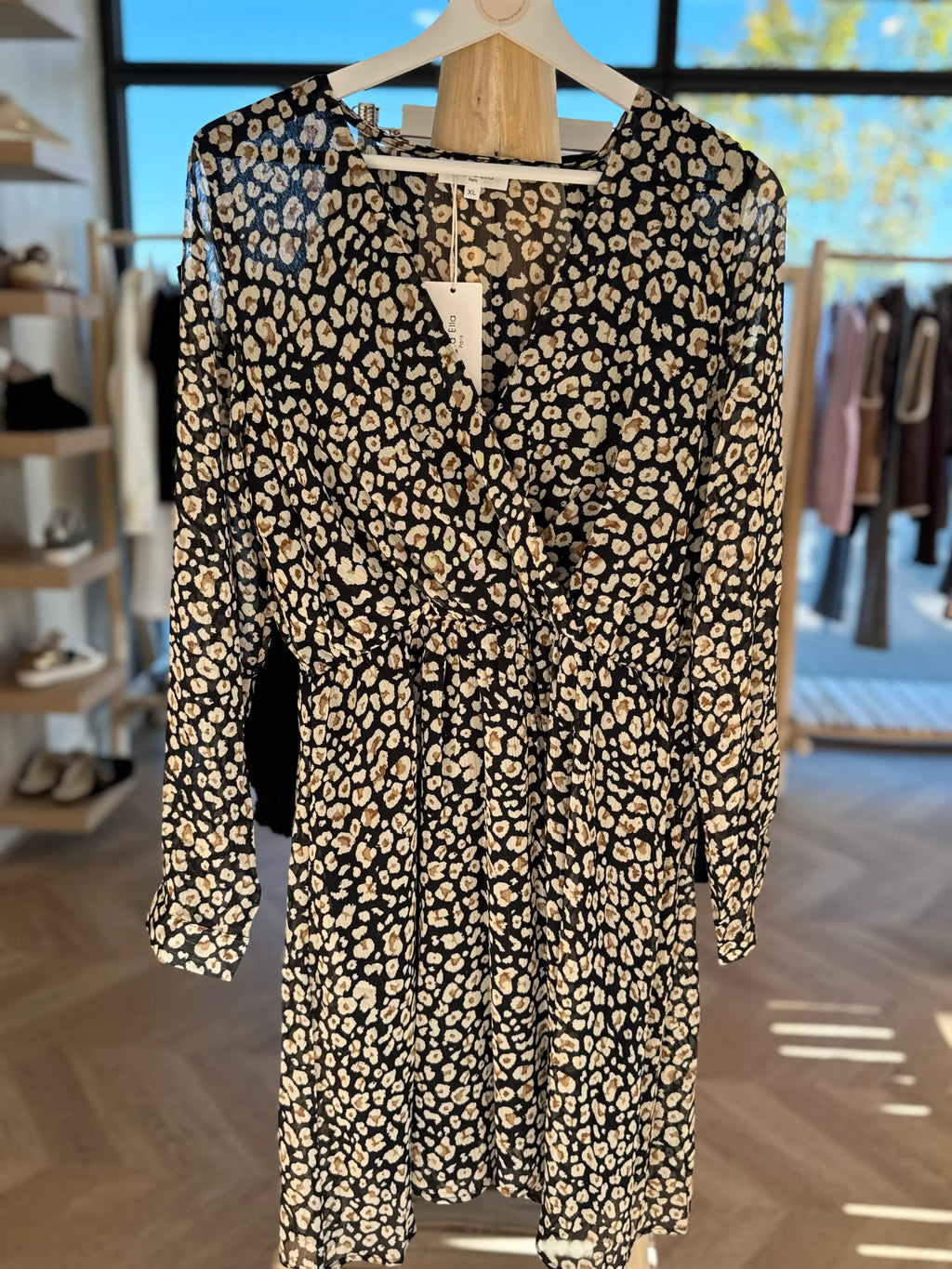 Robe fluide imprimé léopard