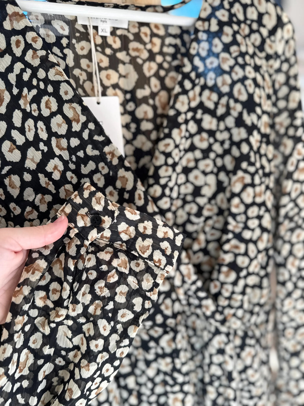 Robe fluide imprimé léopard