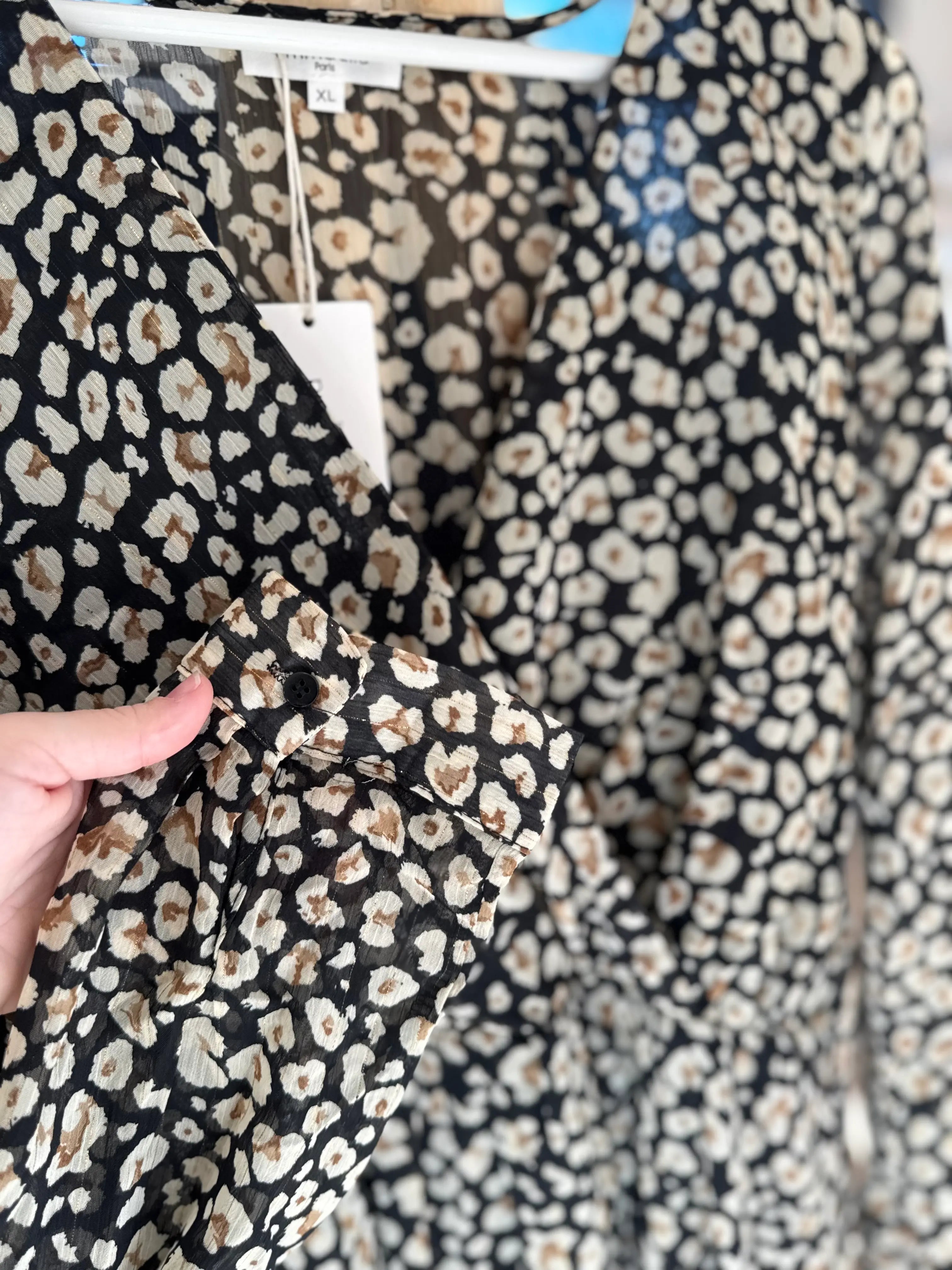 Robe fluide imprimé léopard