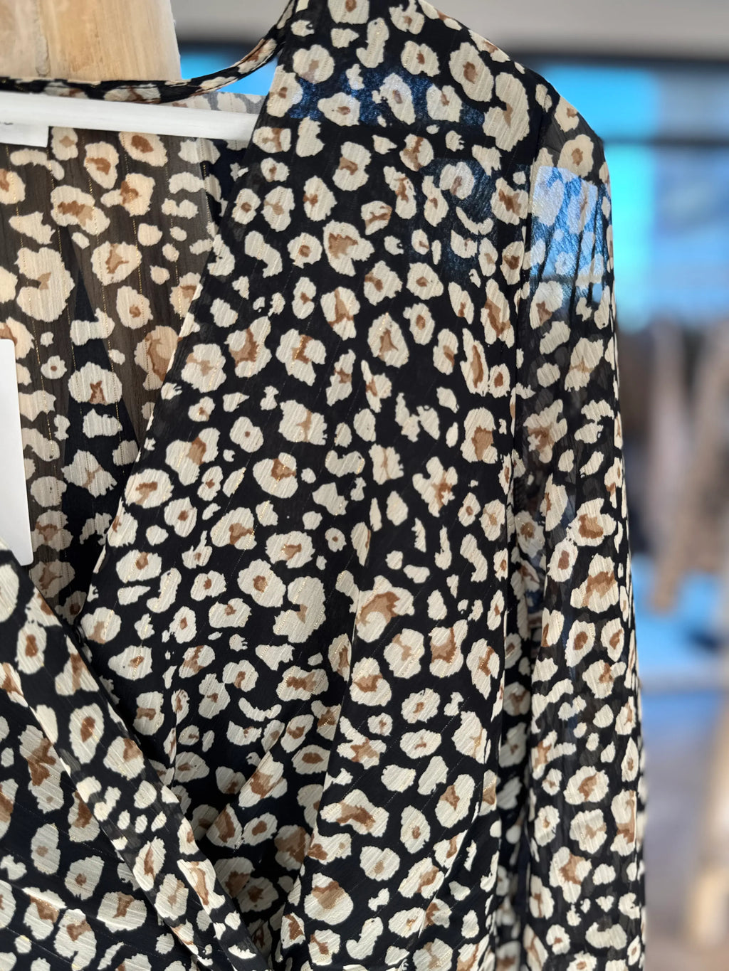 Robe fluide imprimé léopard