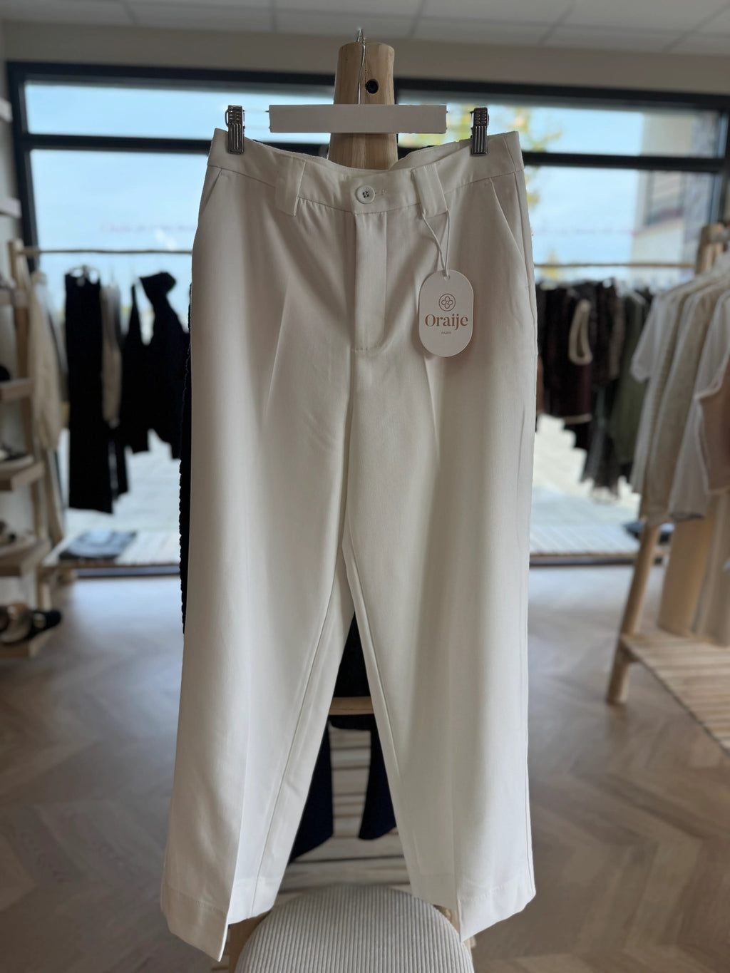 Pantalon blanc tailleur - Oraije - Petite