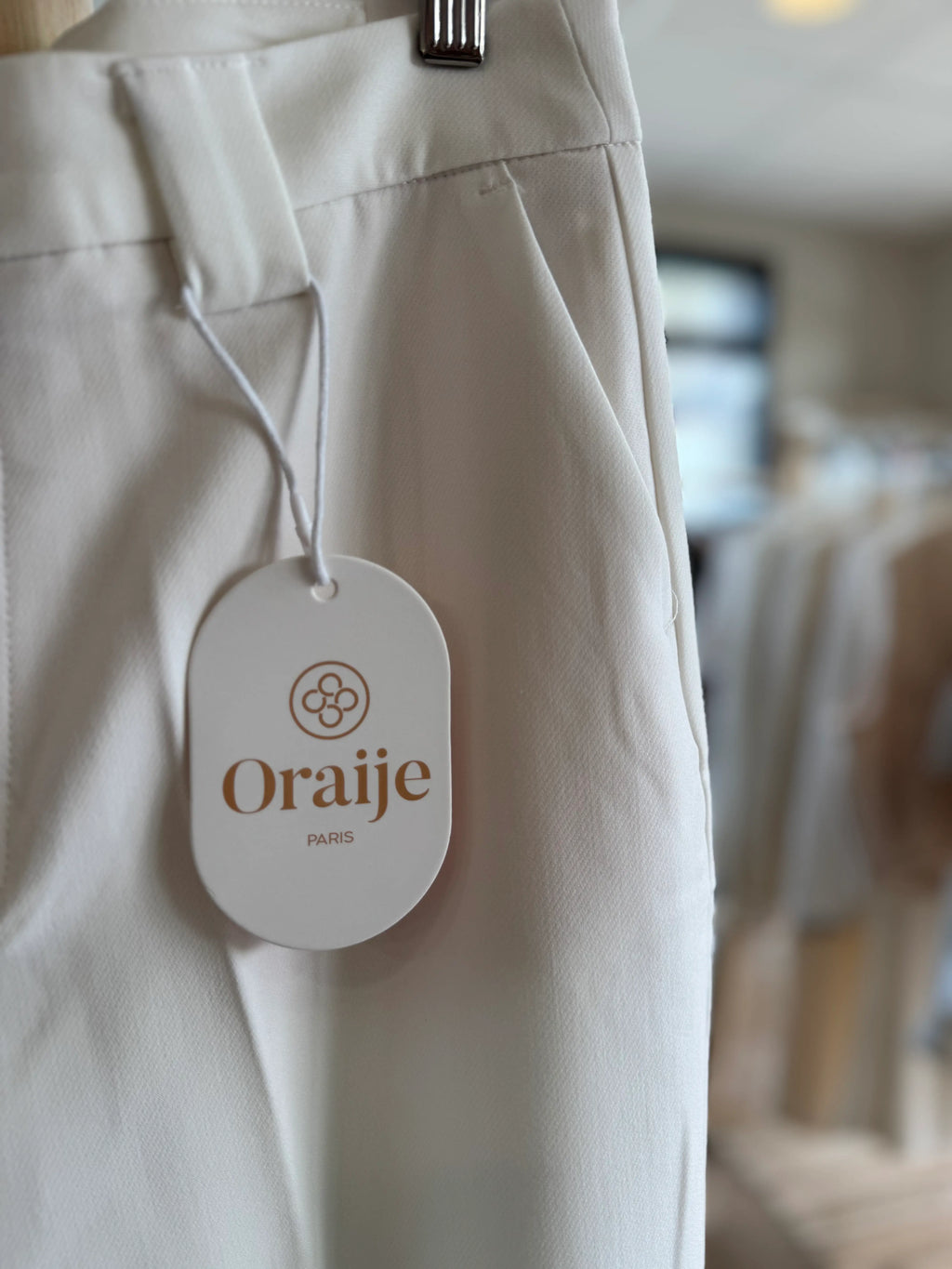 Pantalon blanc tailleur - Oraije - Petite