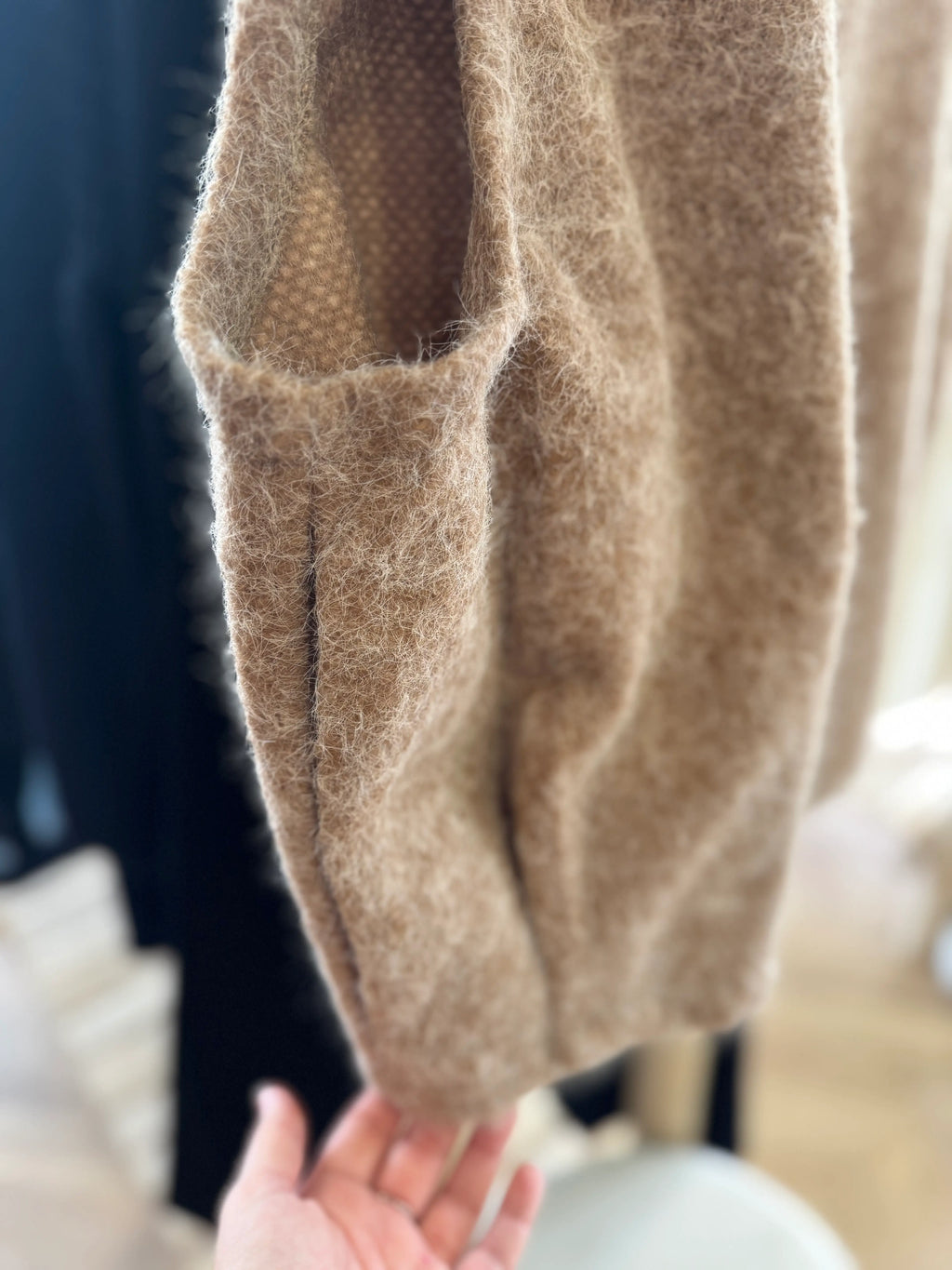 Veste sans manches marron clair