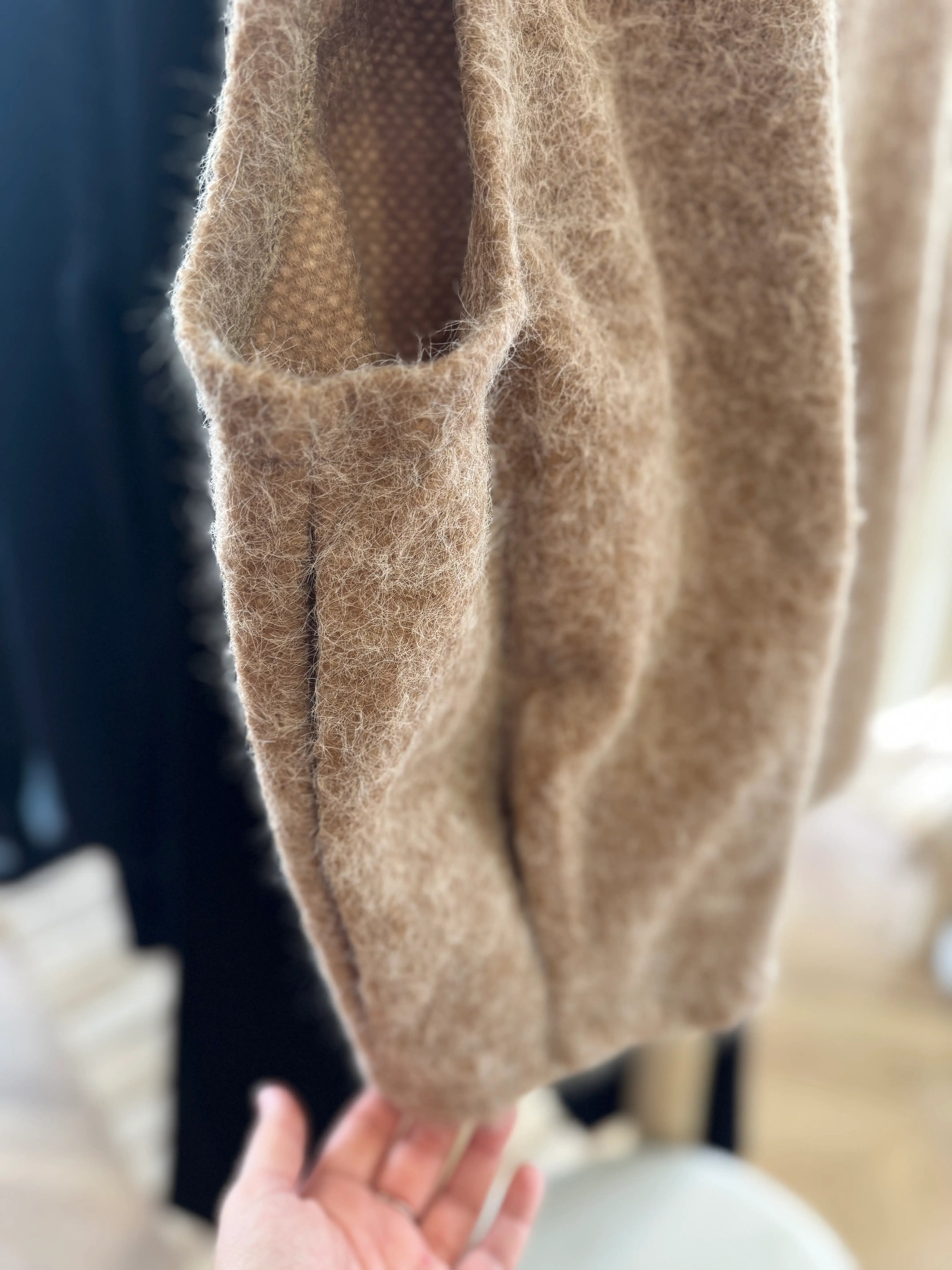 Veste sans manches marron clair