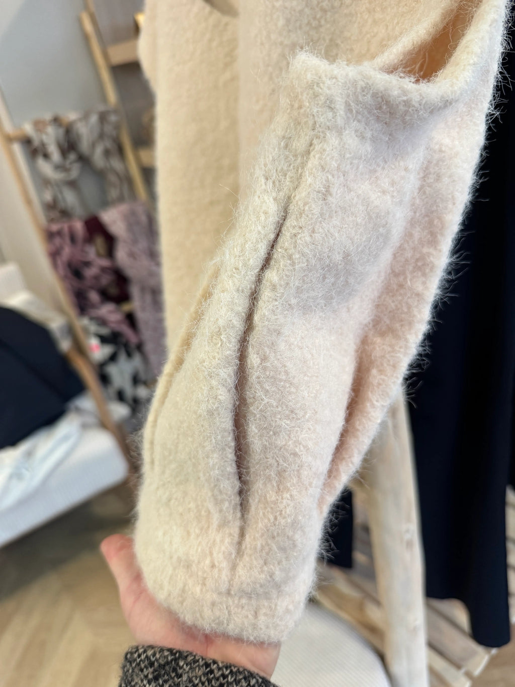 Veste sans manches beige