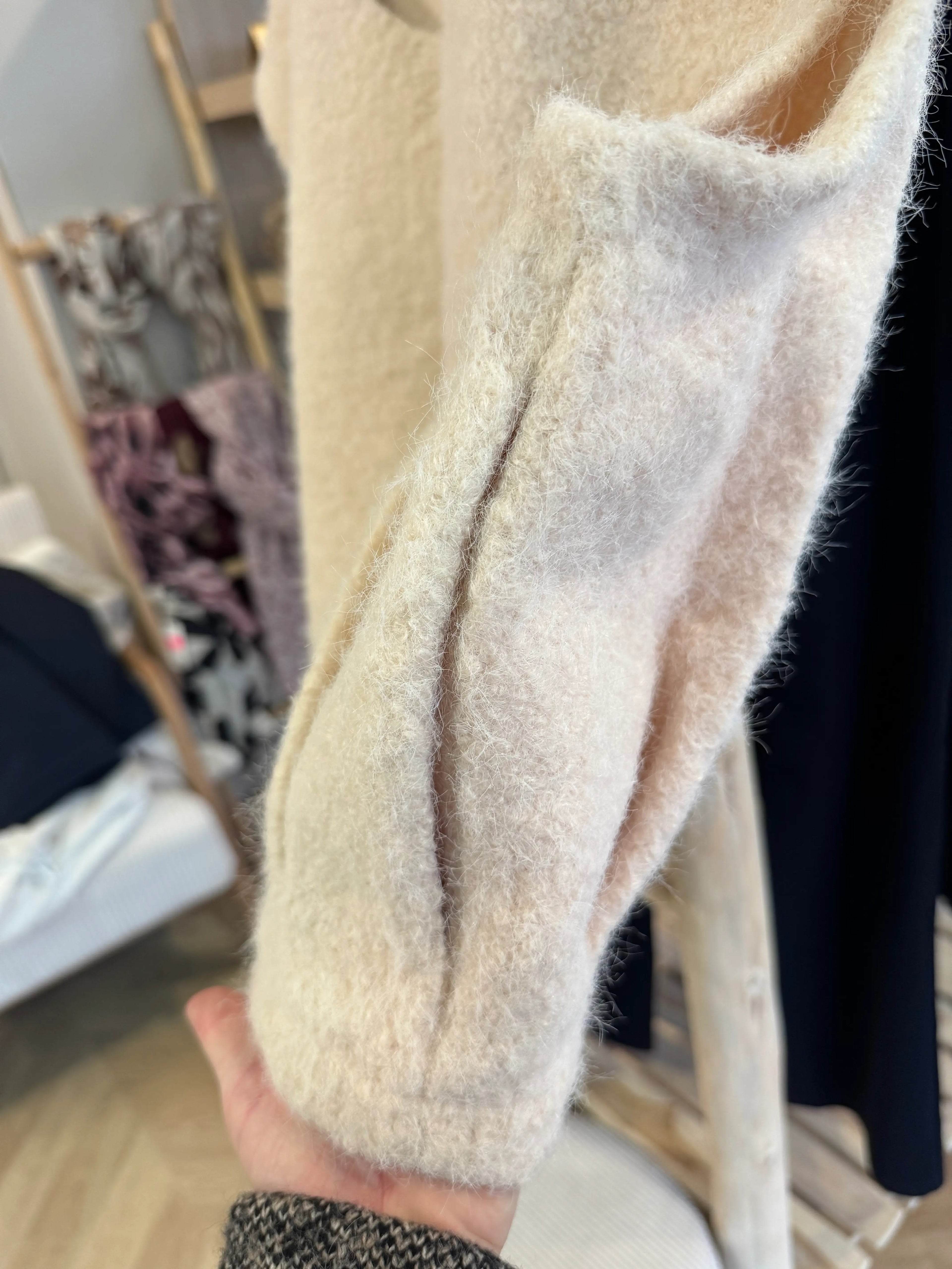 Veste sans manches beige