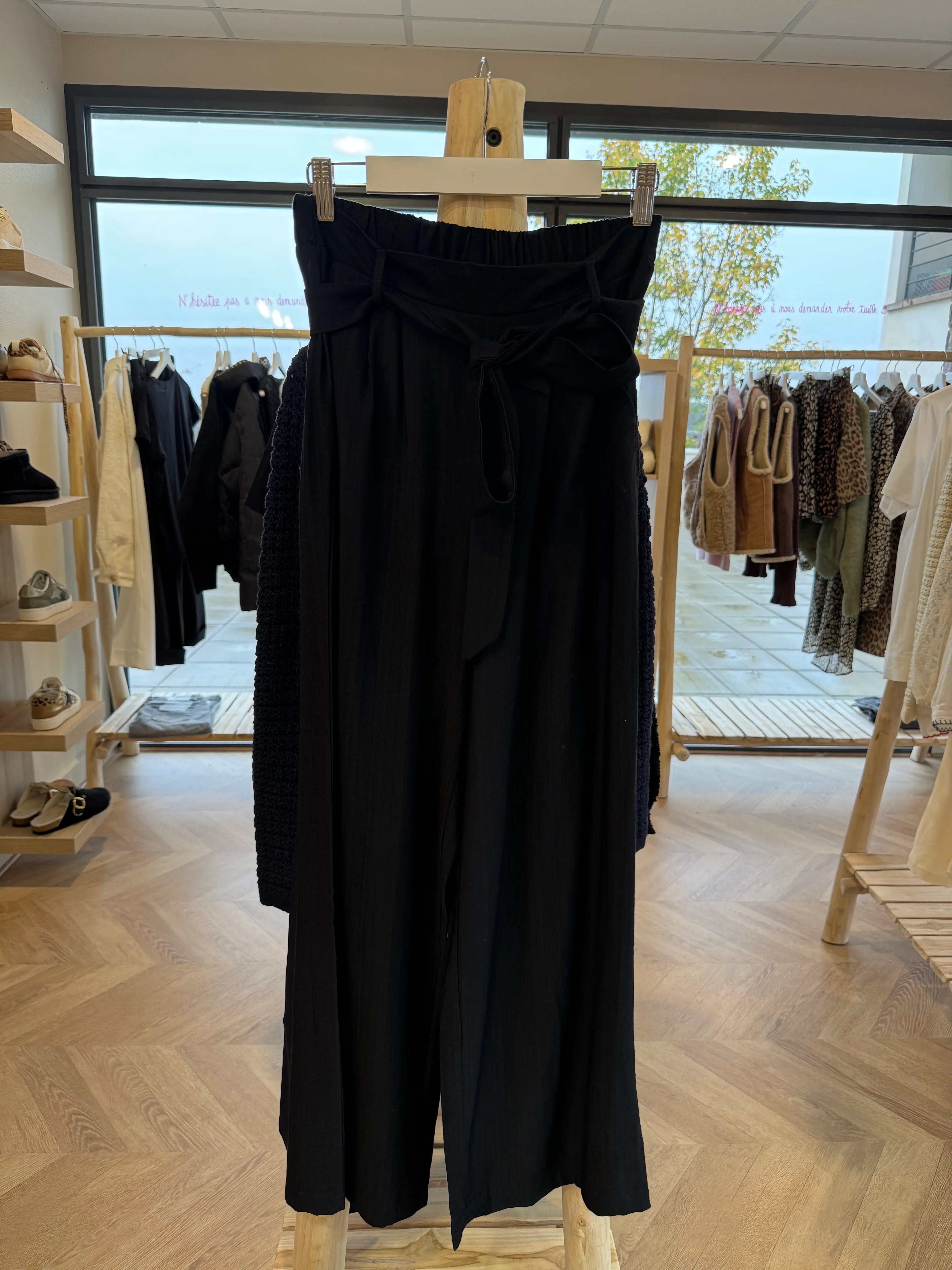 Pantalon fluide noir