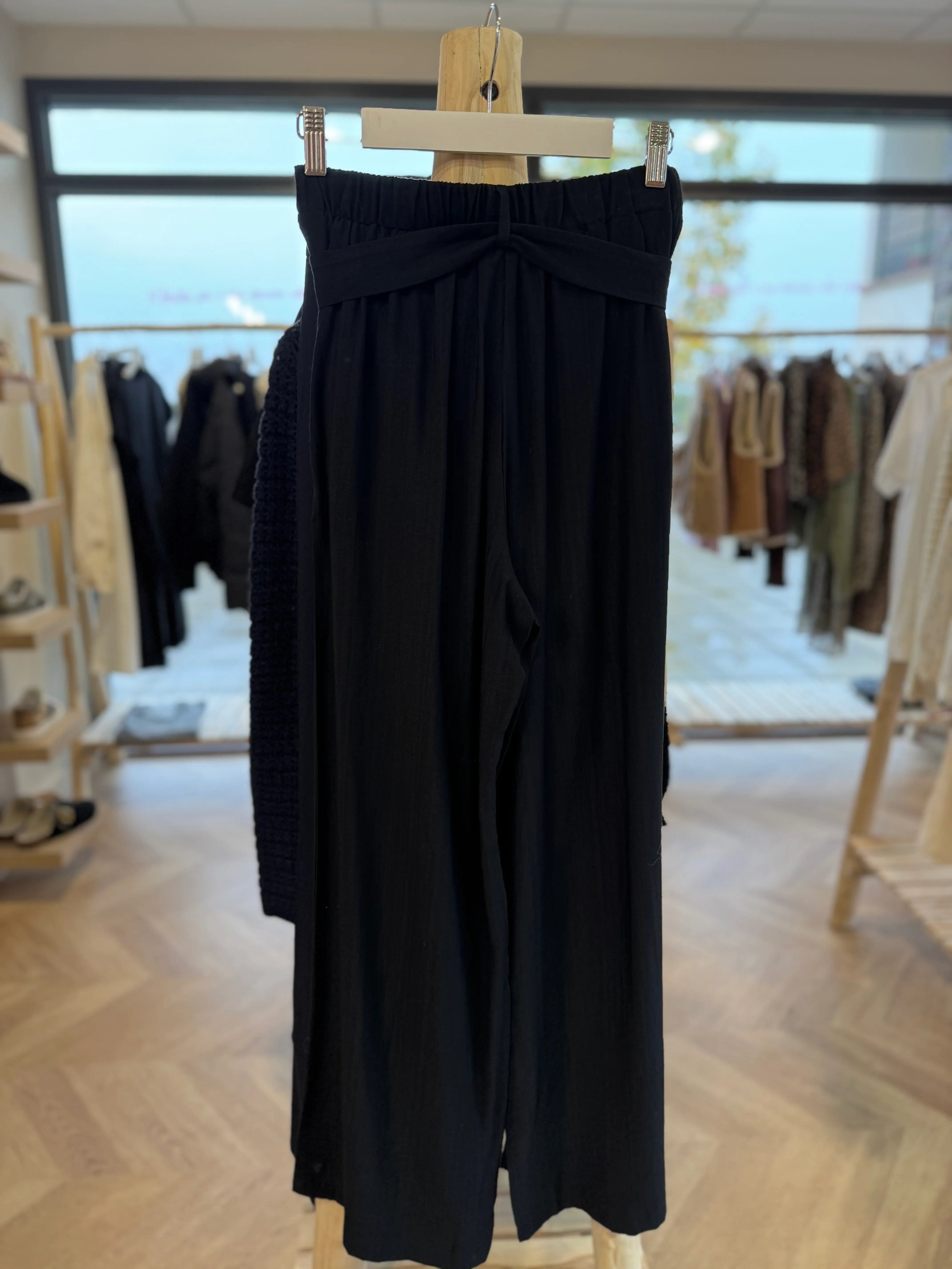 Pantalon fluide noir