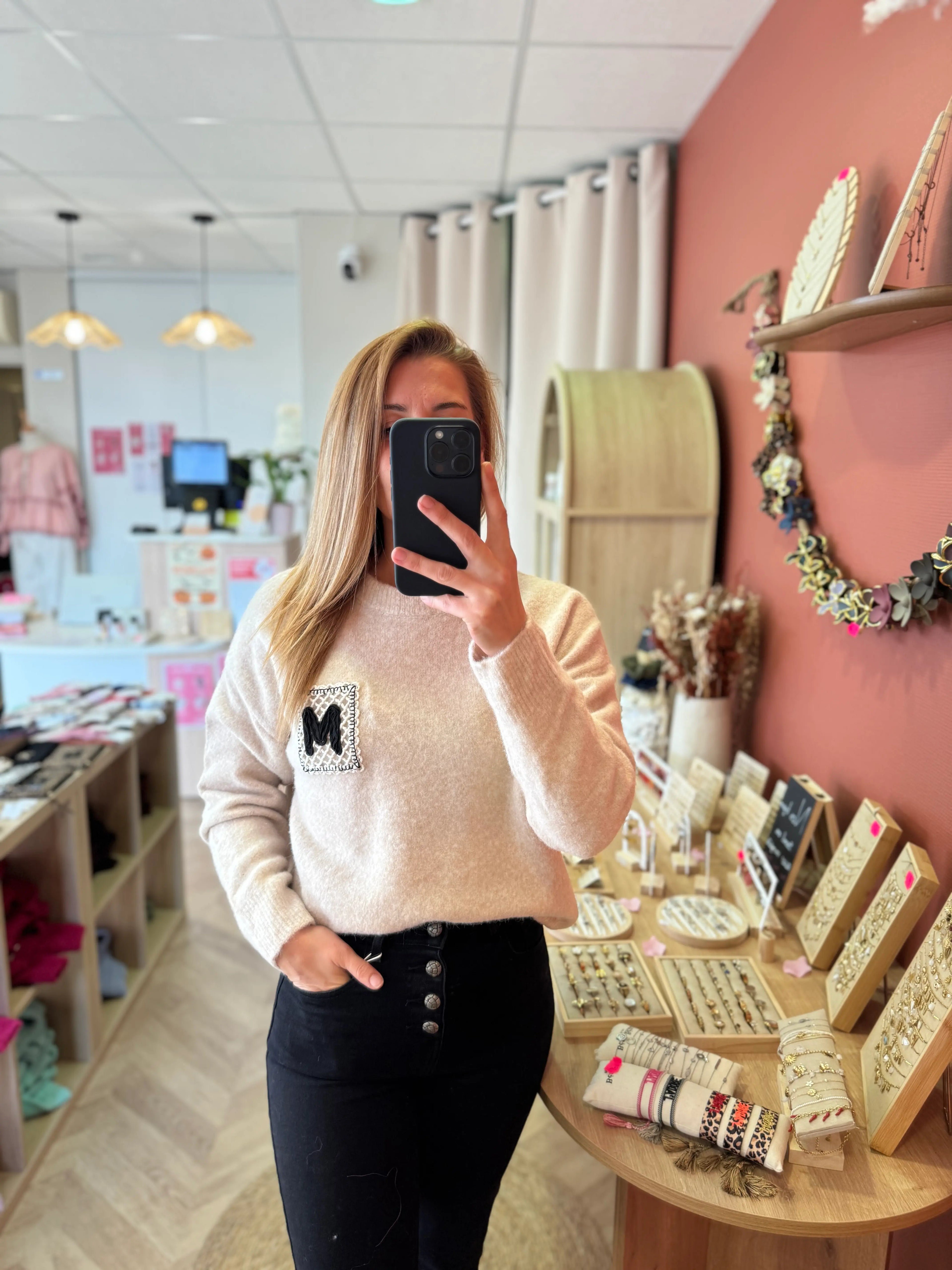 Pull beige écru « M »